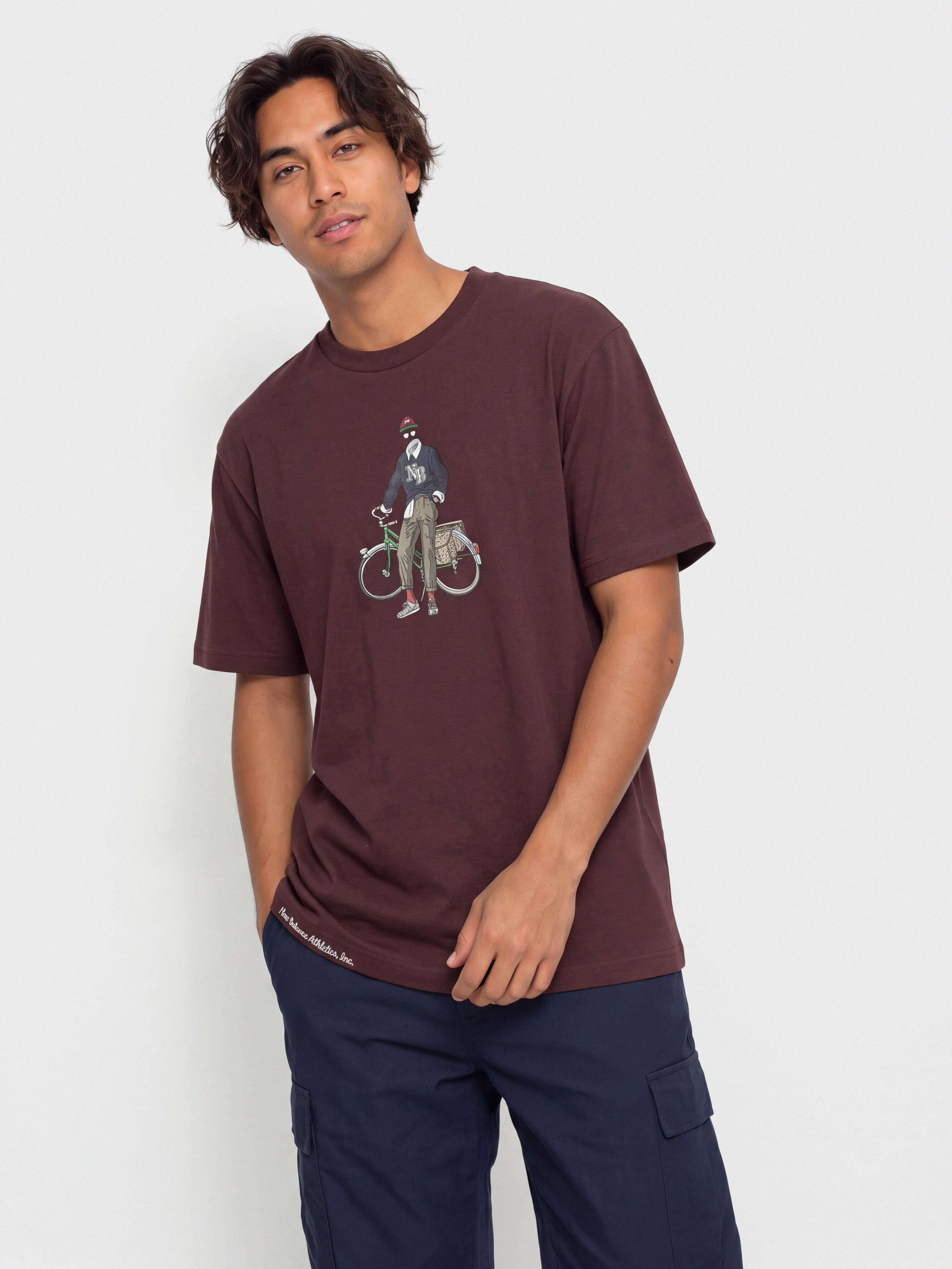 T-shirt New Balance Varsity Bike (cherry leather)