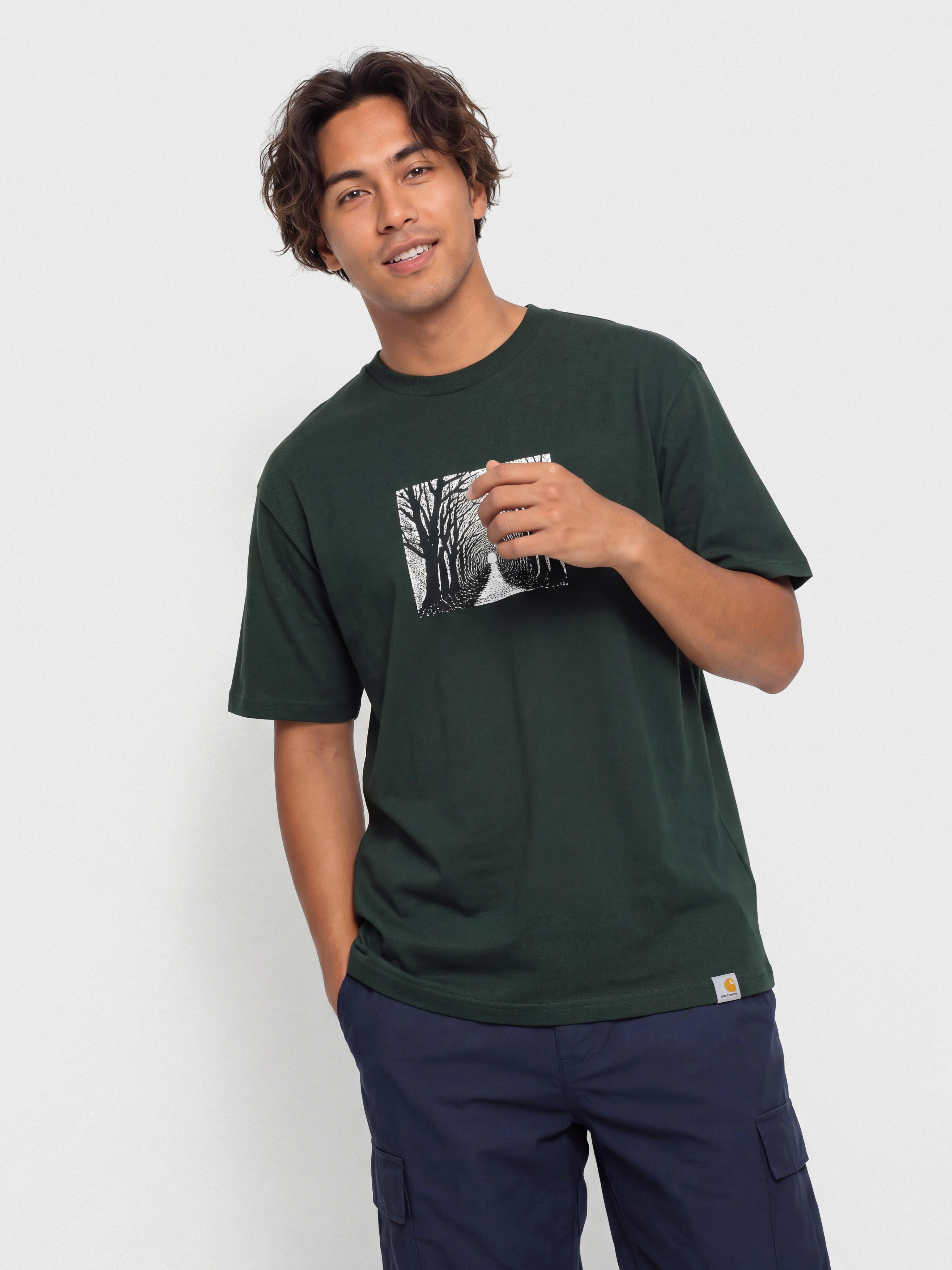 T-shirt Carhartt WIP Avenue (dark scarab)