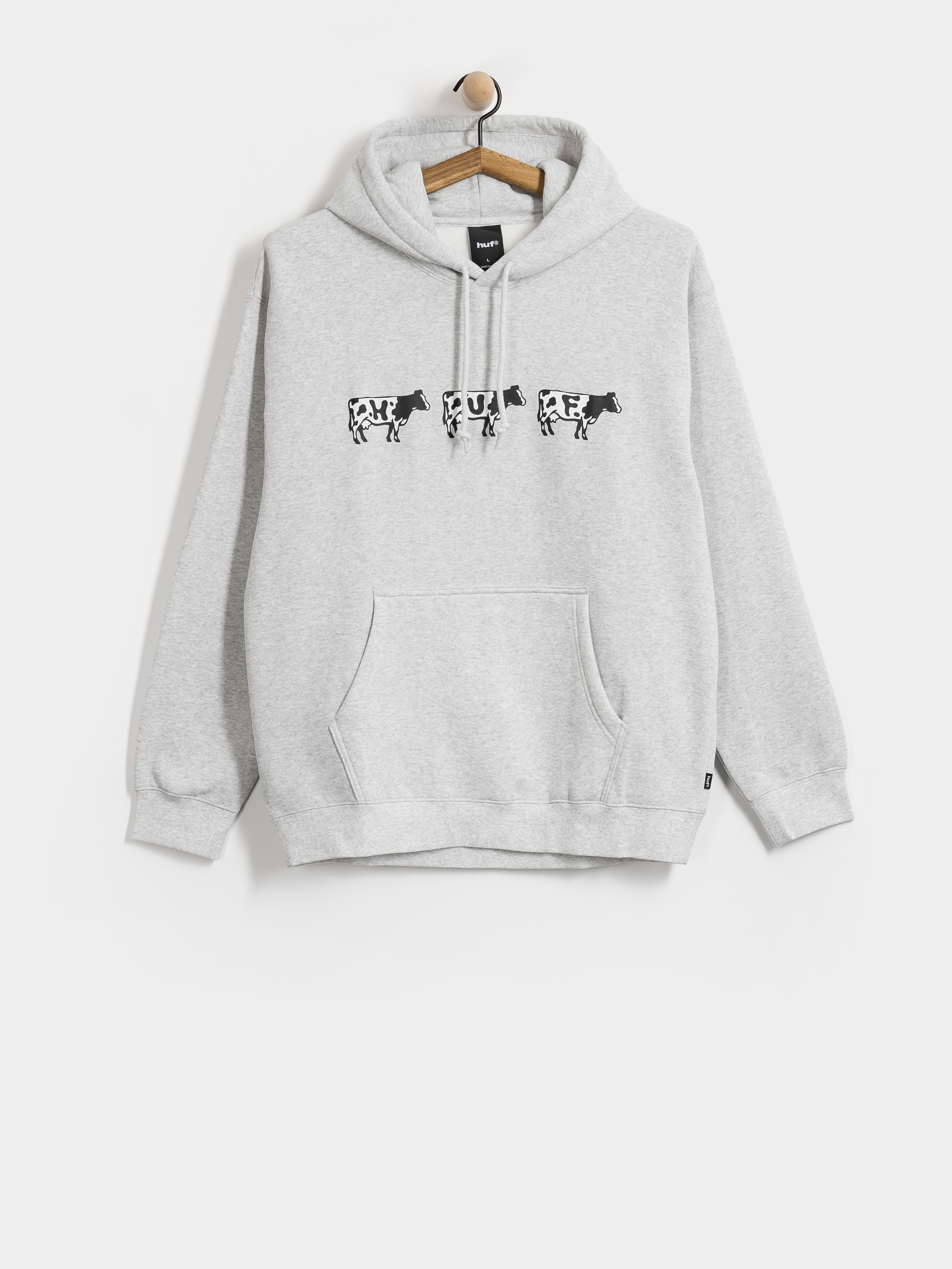 Bluza z kapturem HUF Moo HD (heather grey)