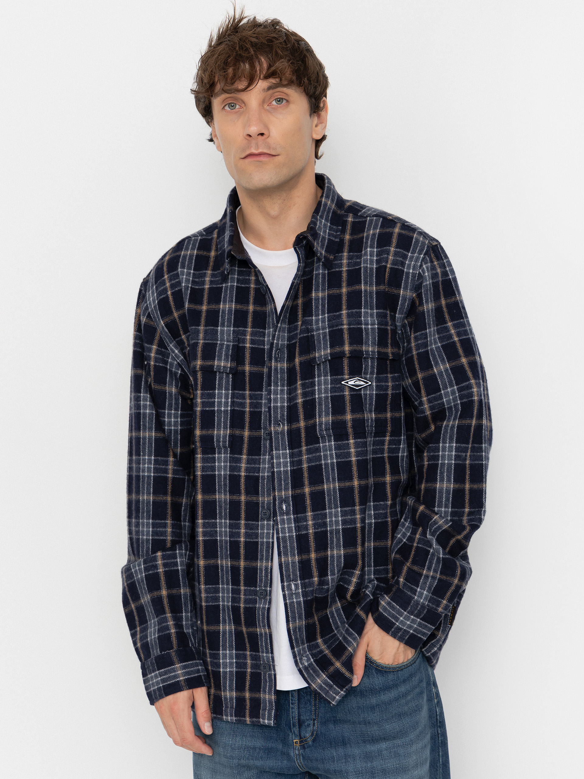 Koszula Quiksilver Diamond Wool (dark navy diamond check)