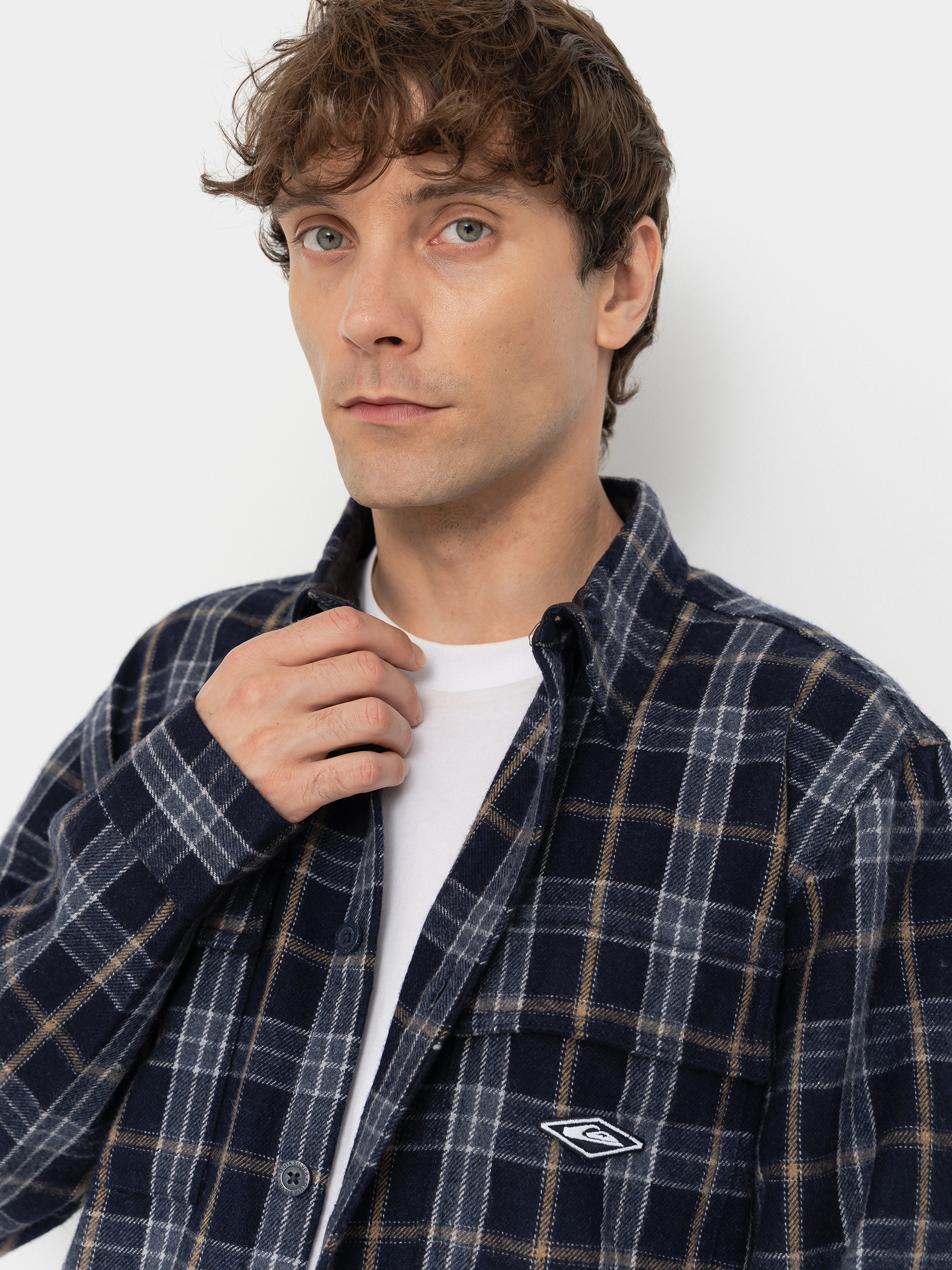 Koszula Quiksilver Diamond Wool (dark navy diamond check)