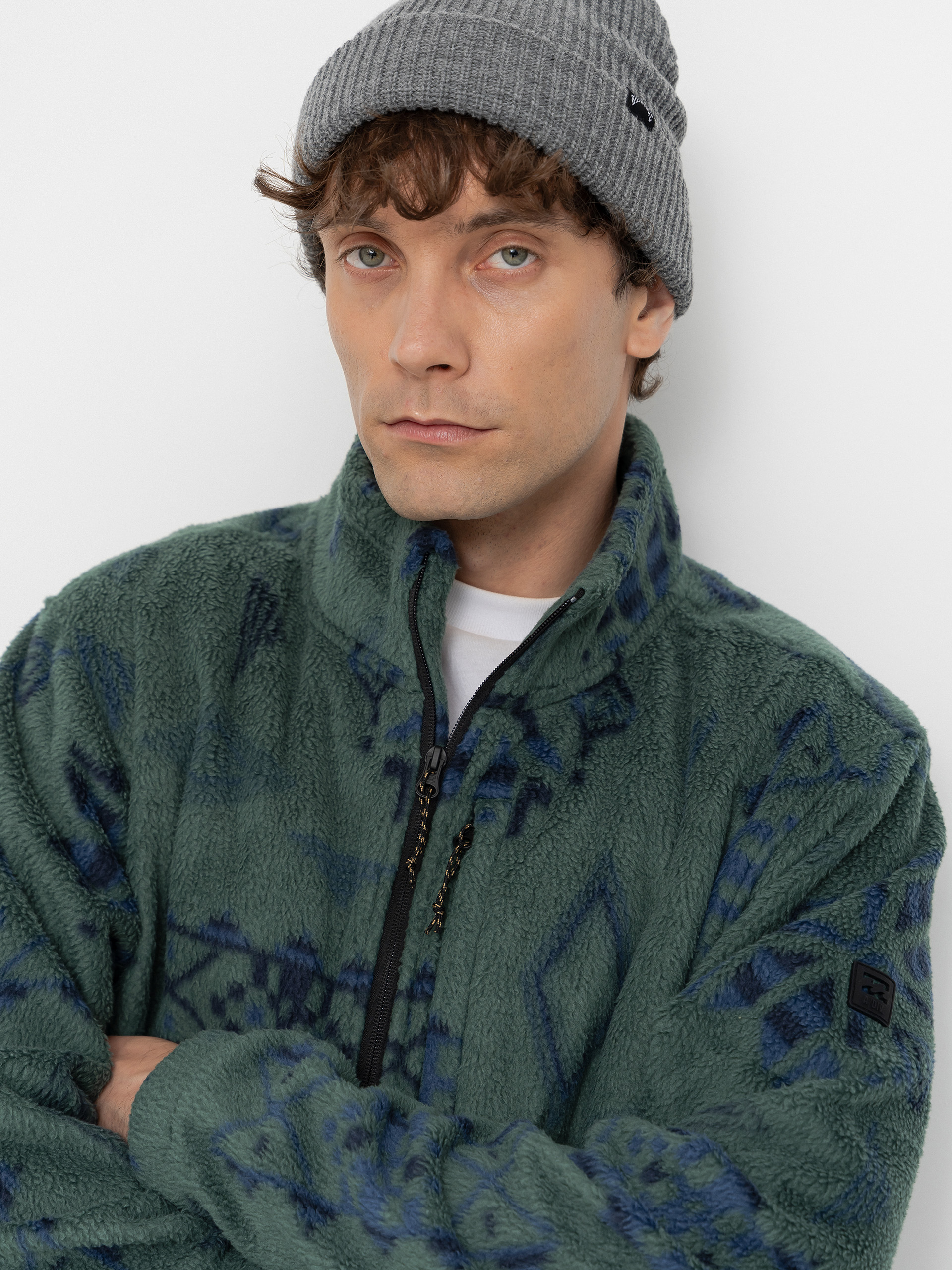 Męski Polar Billabong Boundary Mock Neck (smoke pine)