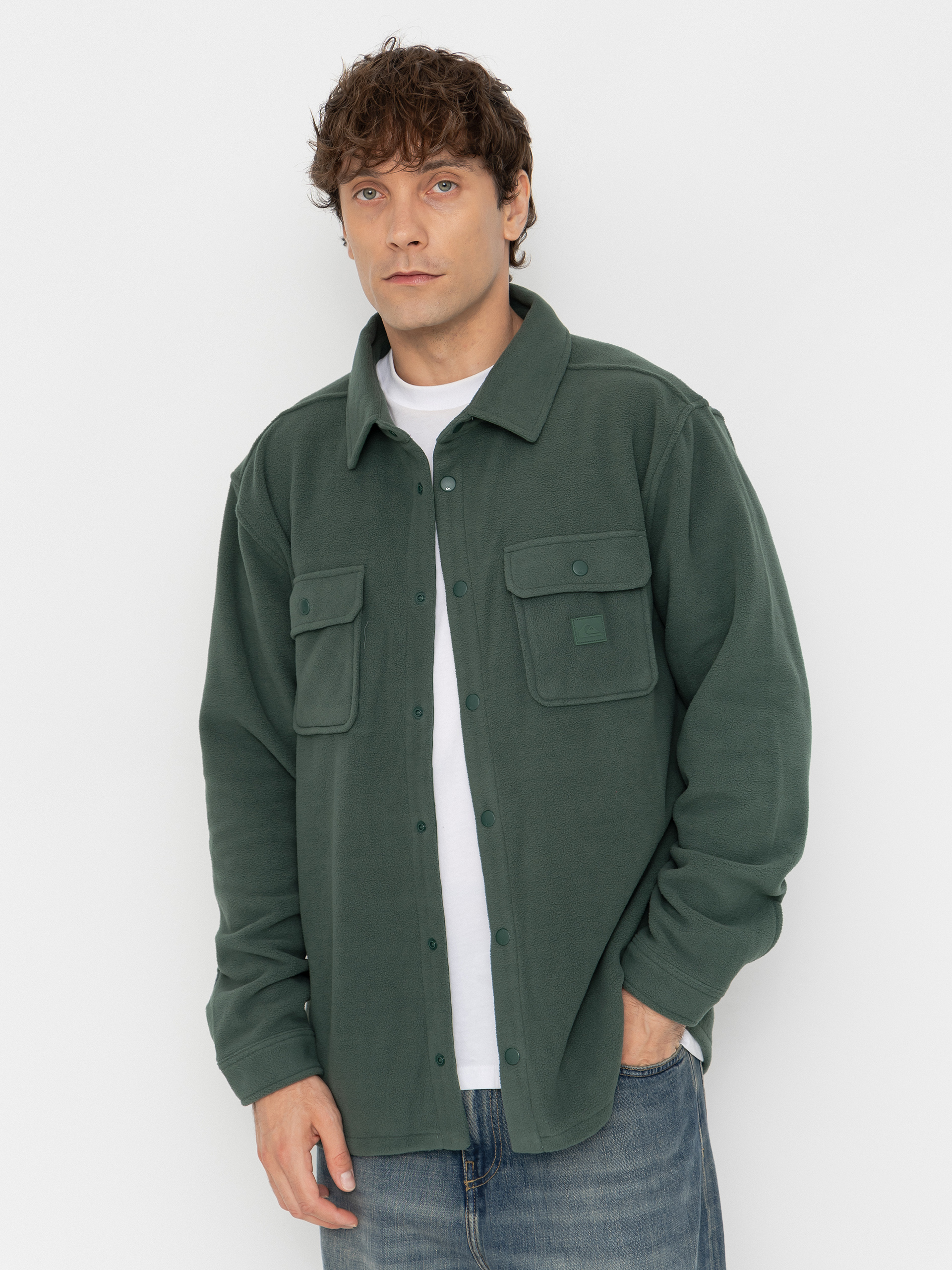 Polar Quiksilver Venture Polar Fleece Shirt (forest)