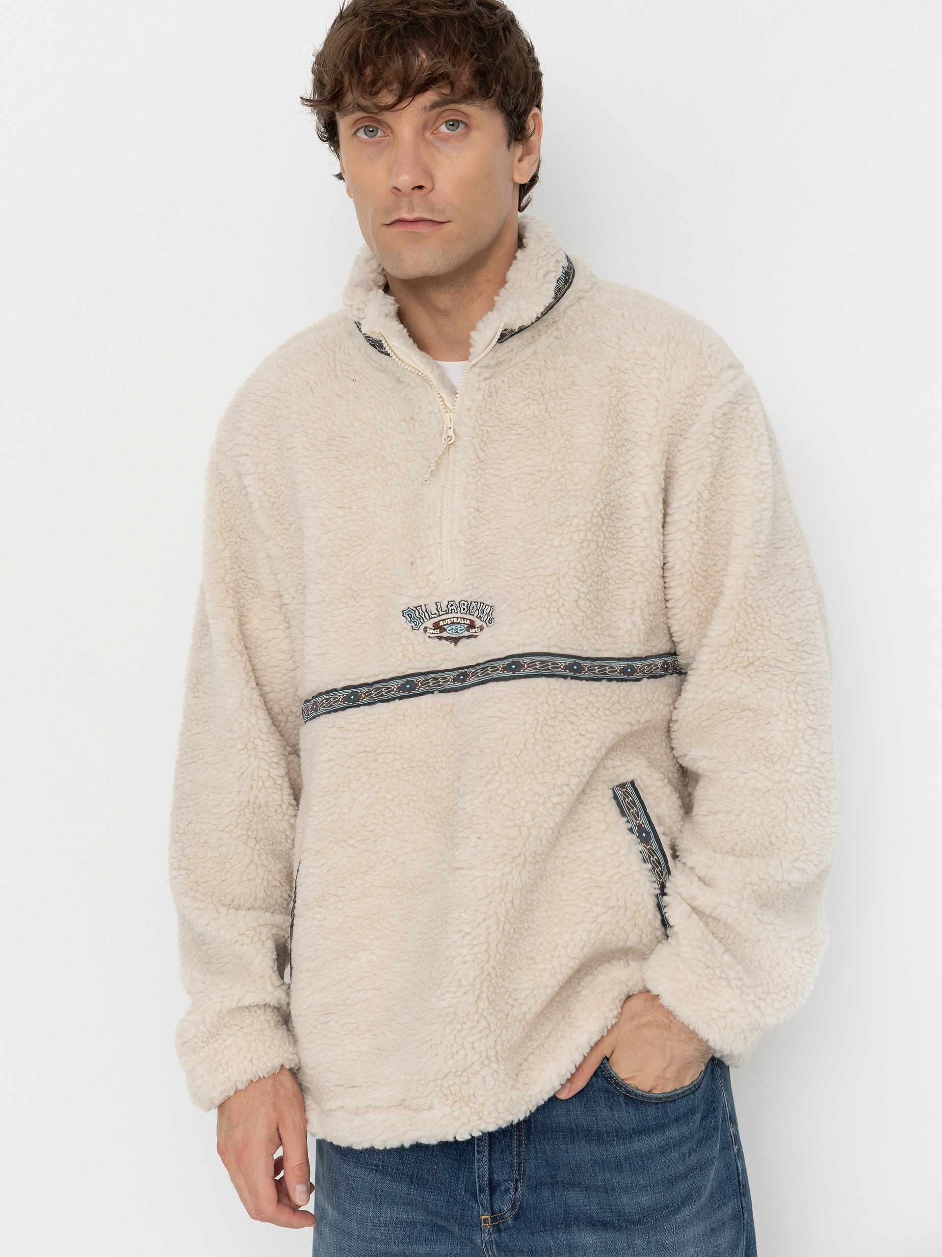Polar Billabong Tombstone Half Zip (oatmeal)