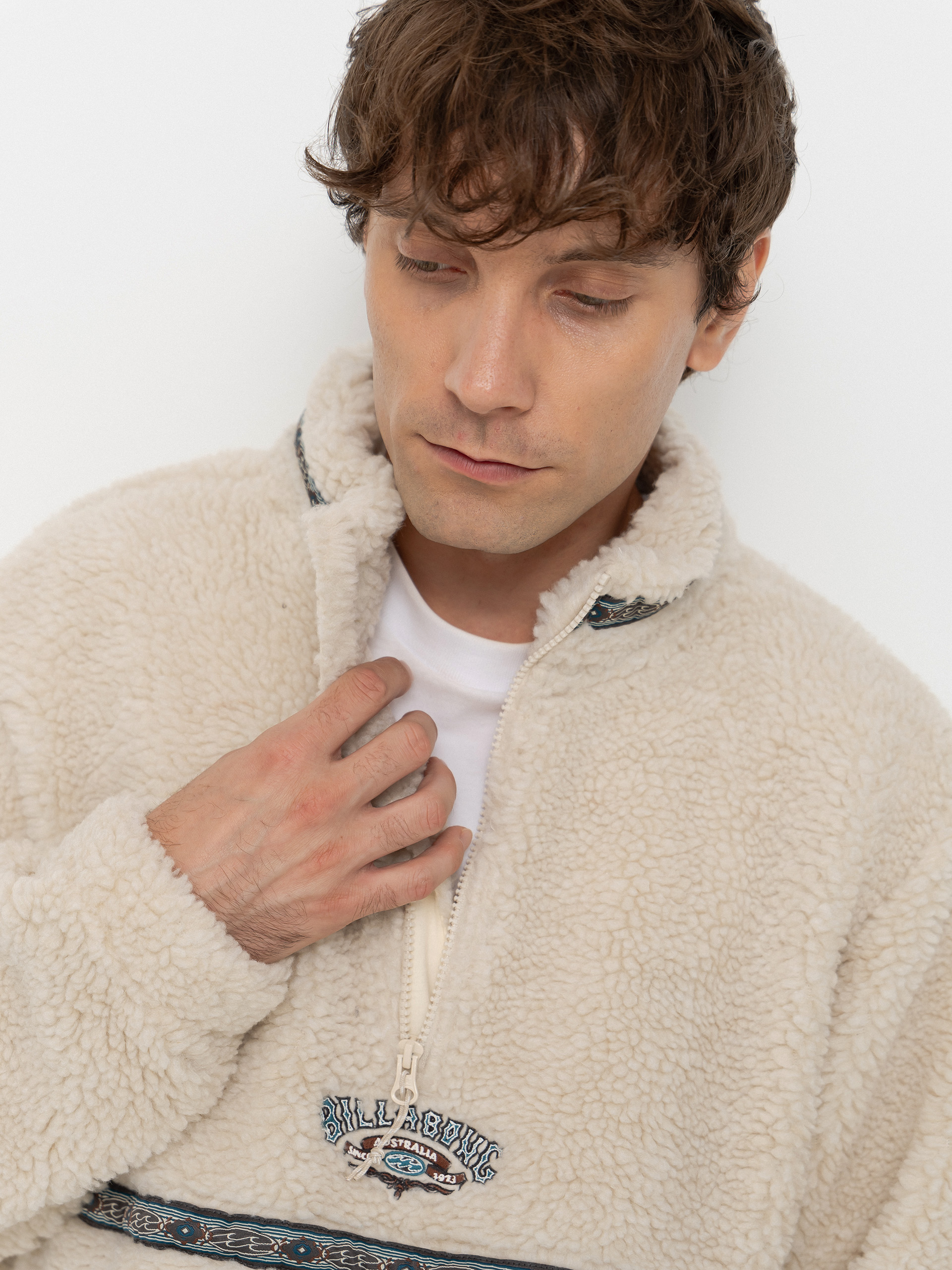 Męski Polar Billabong Tombstone Half Zip (oatmeal)