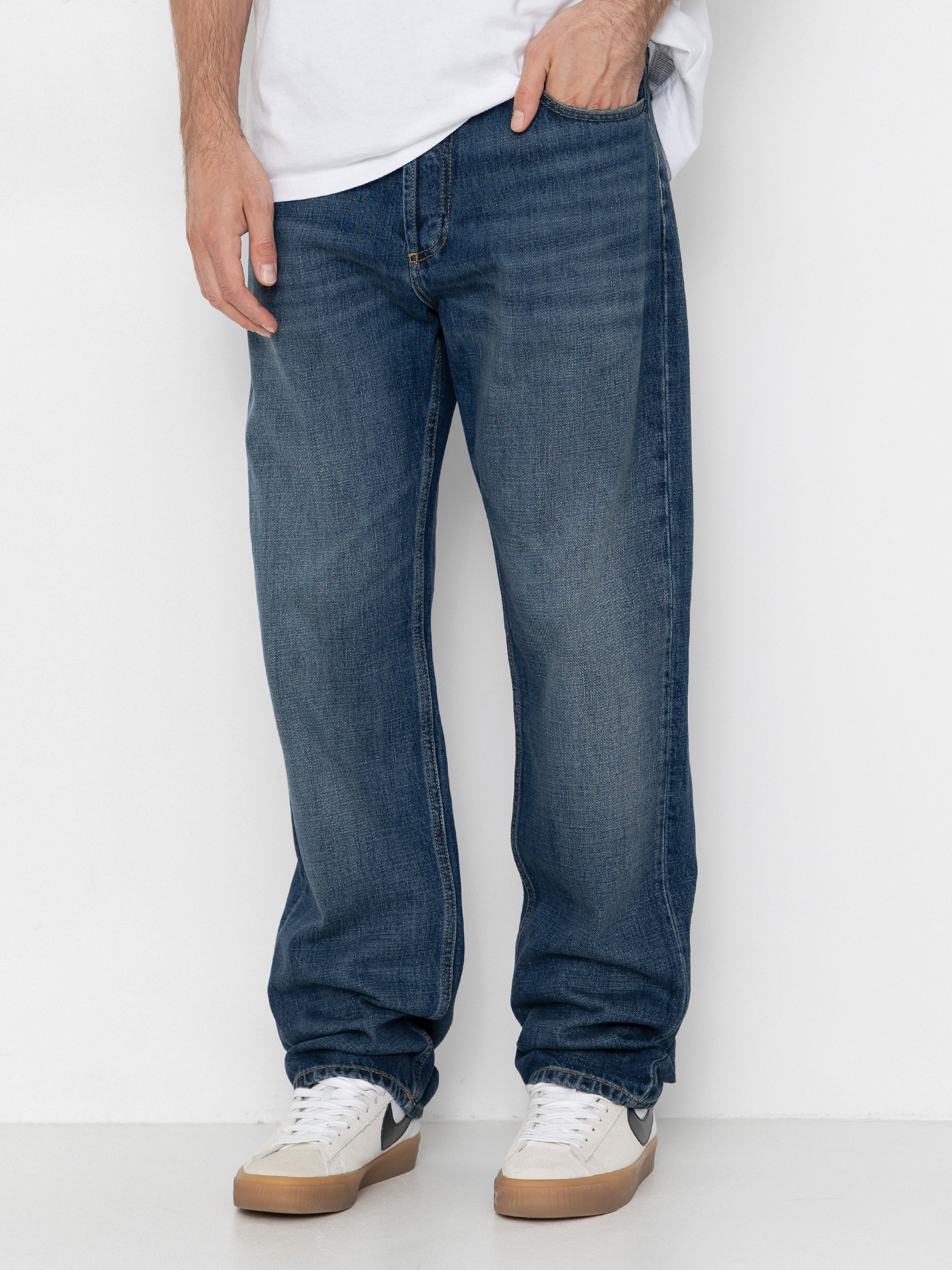 Spodnie Carhartt WIP Marlow (blue/dark used wash)