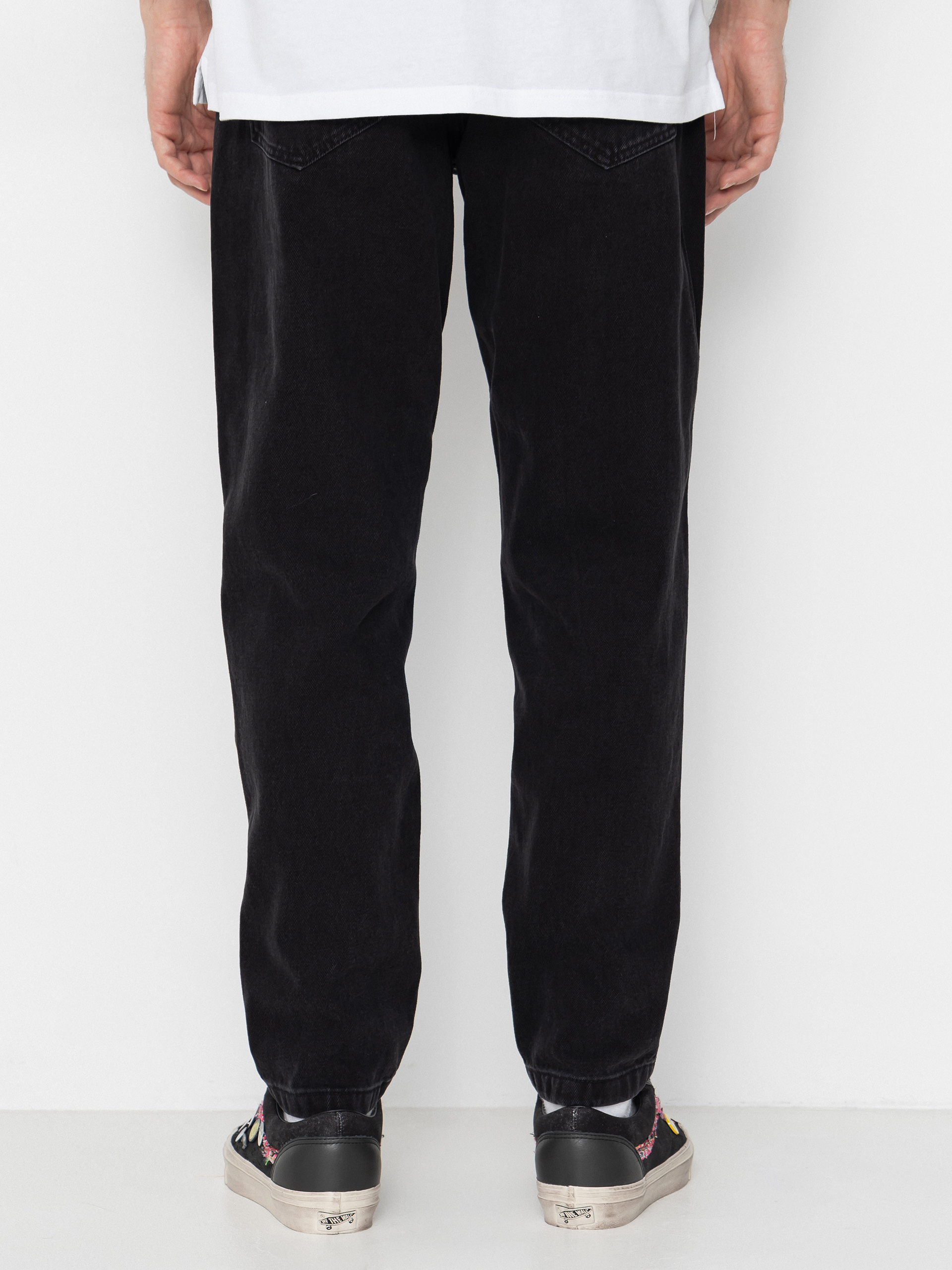 Spodnie Karl Kani Small Signature Tapered Five Pocket Denim (black)