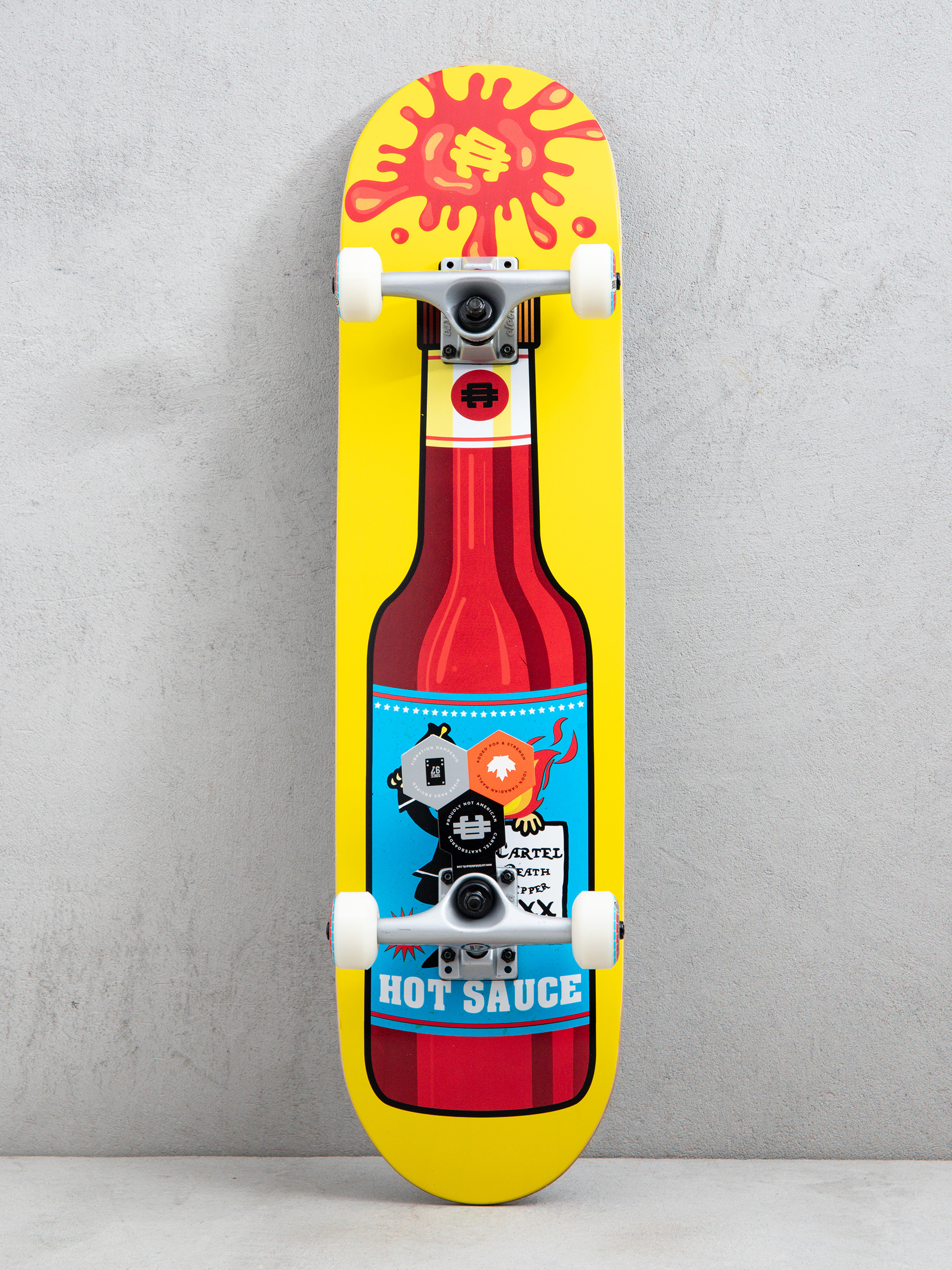 Deskorolka Cartel Skateboards Hot sauce (yellow)