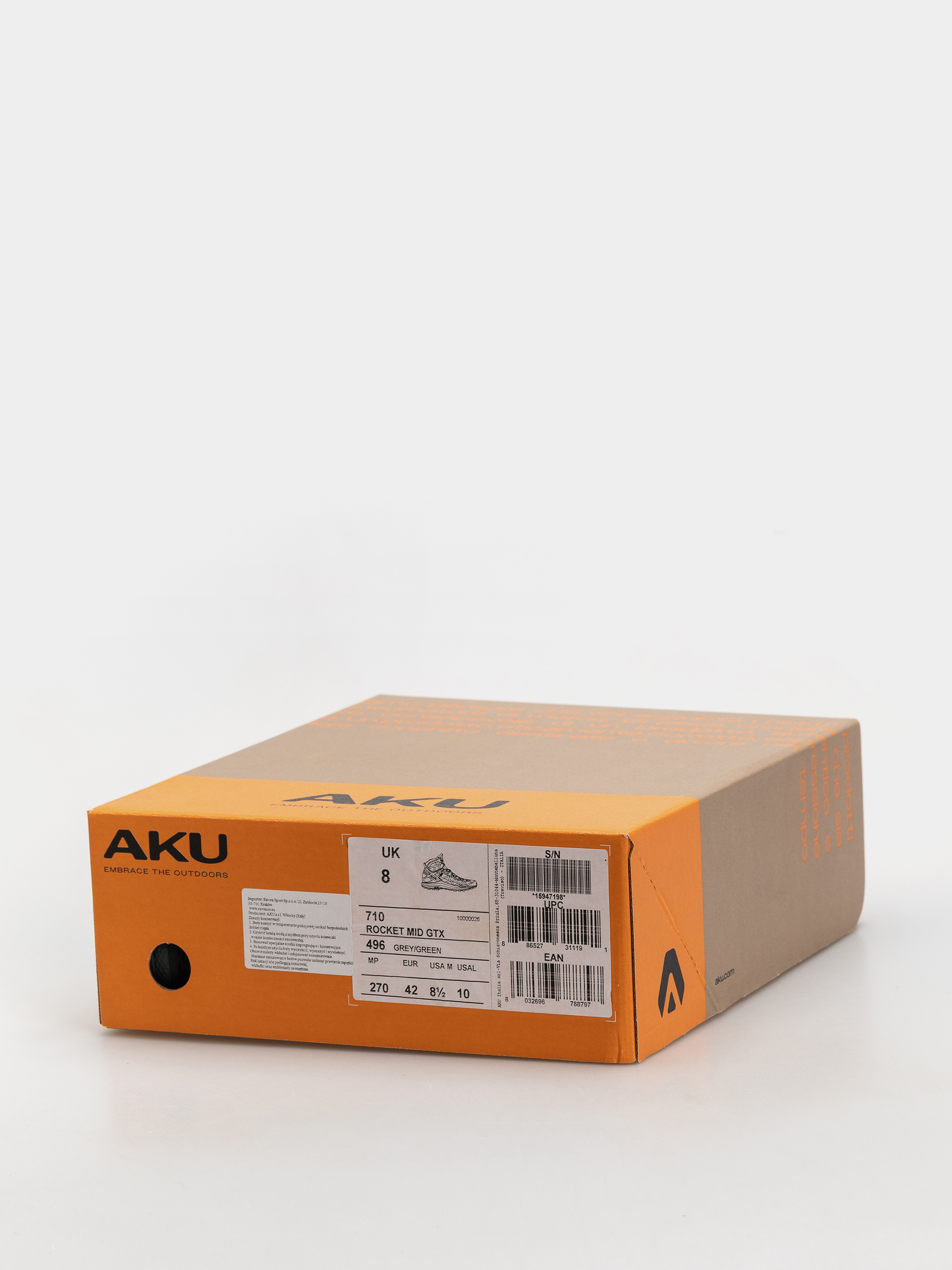 Buty AKU Rocket Mid GTX (grey/green)