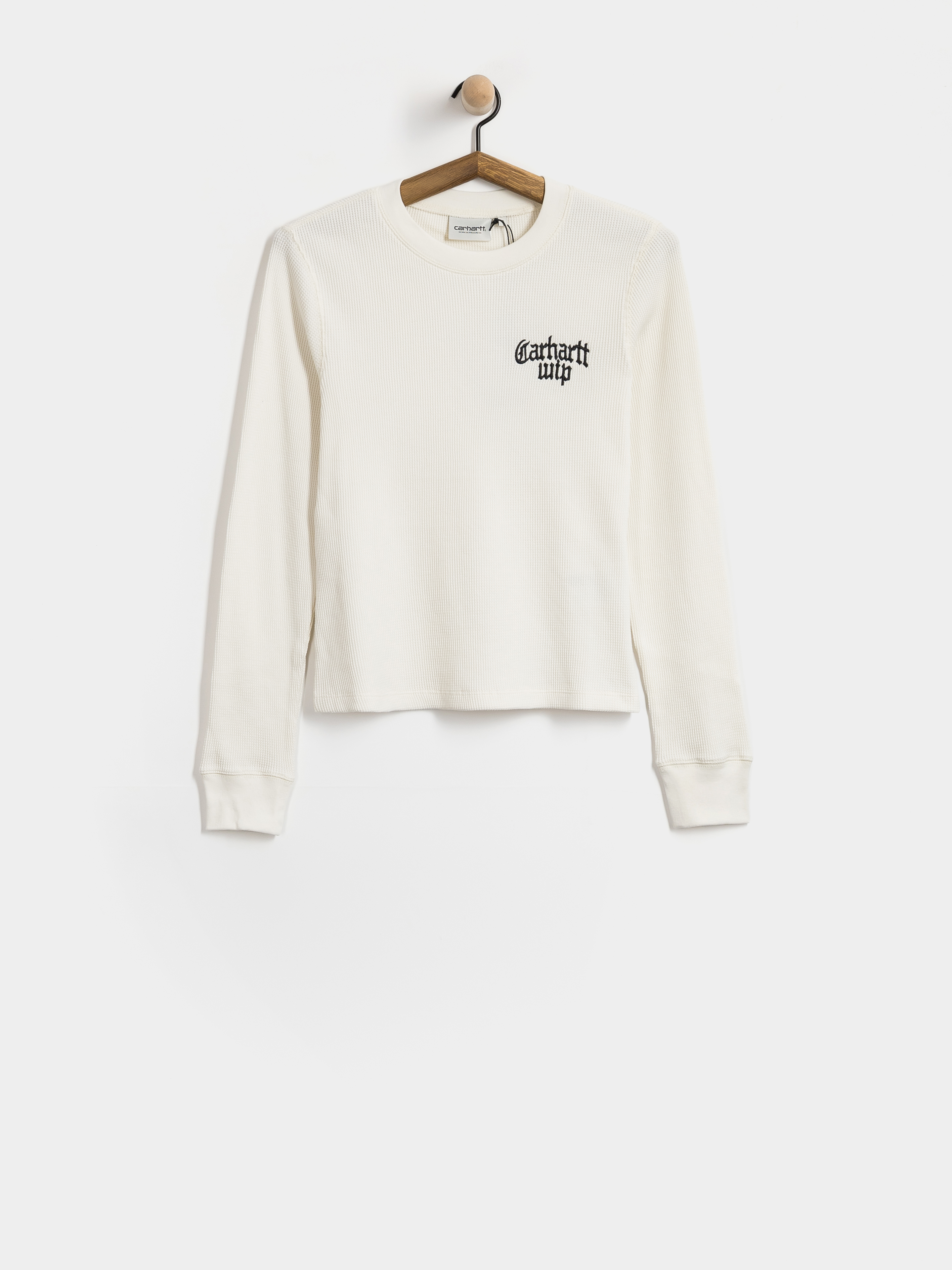 Longsleeve Carhartt WIP Blackletter Waffle T S Wmn (wax/black)
