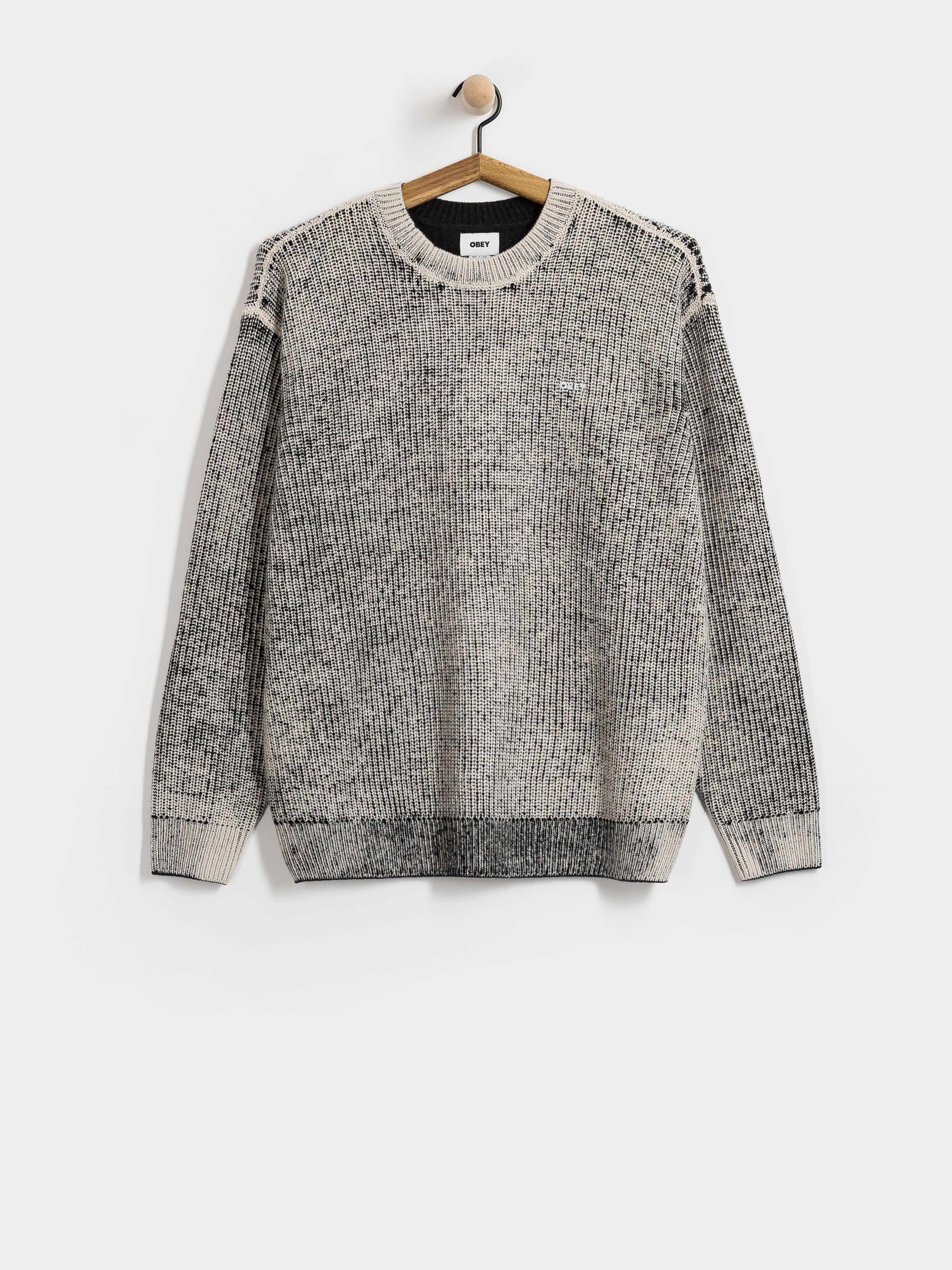 Sweter OBEY Spray Effect (dark black multi)