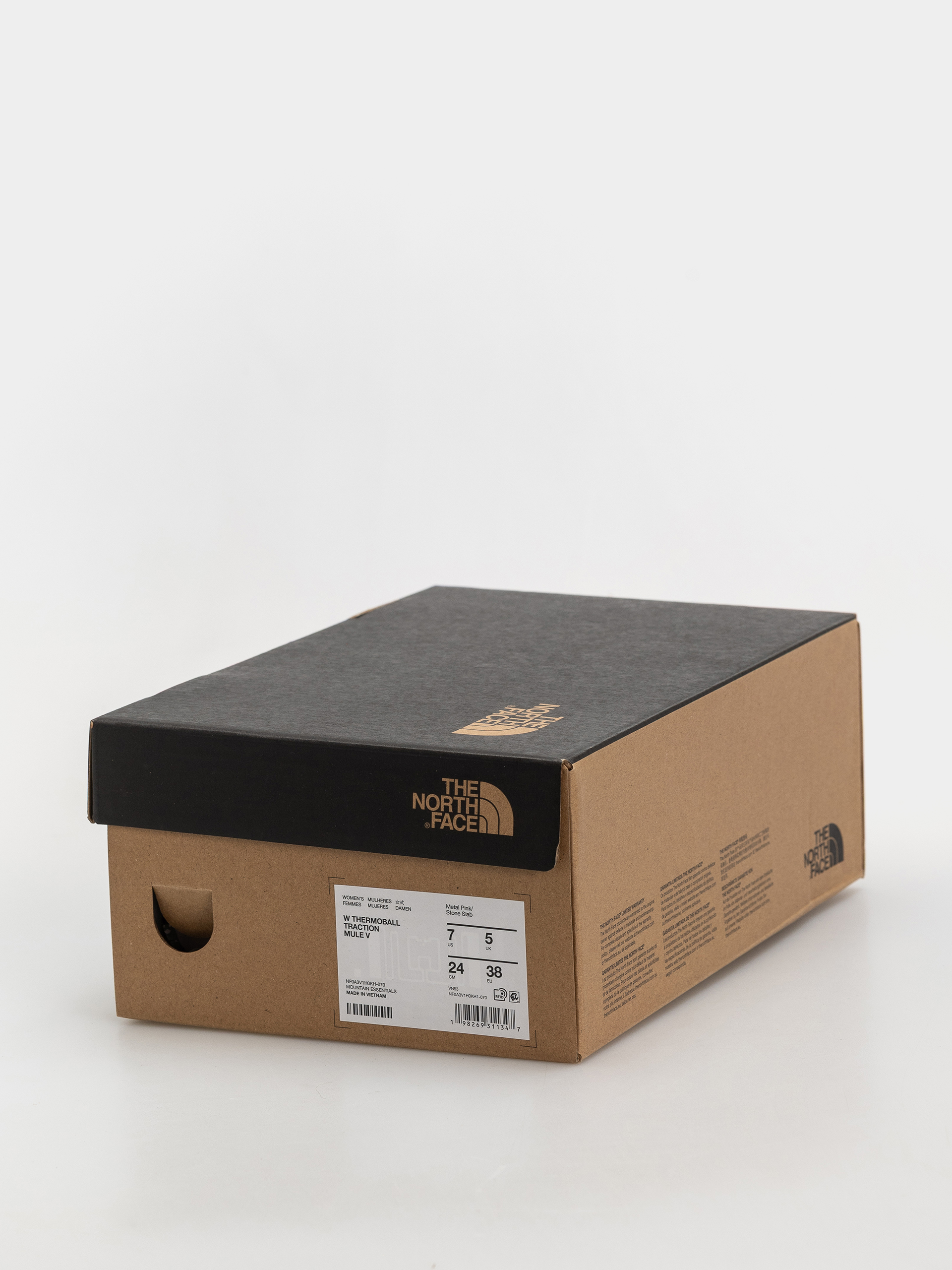 Buty The North Face Thermoball Traction Mule V Wmn (metal pink/stone slab)