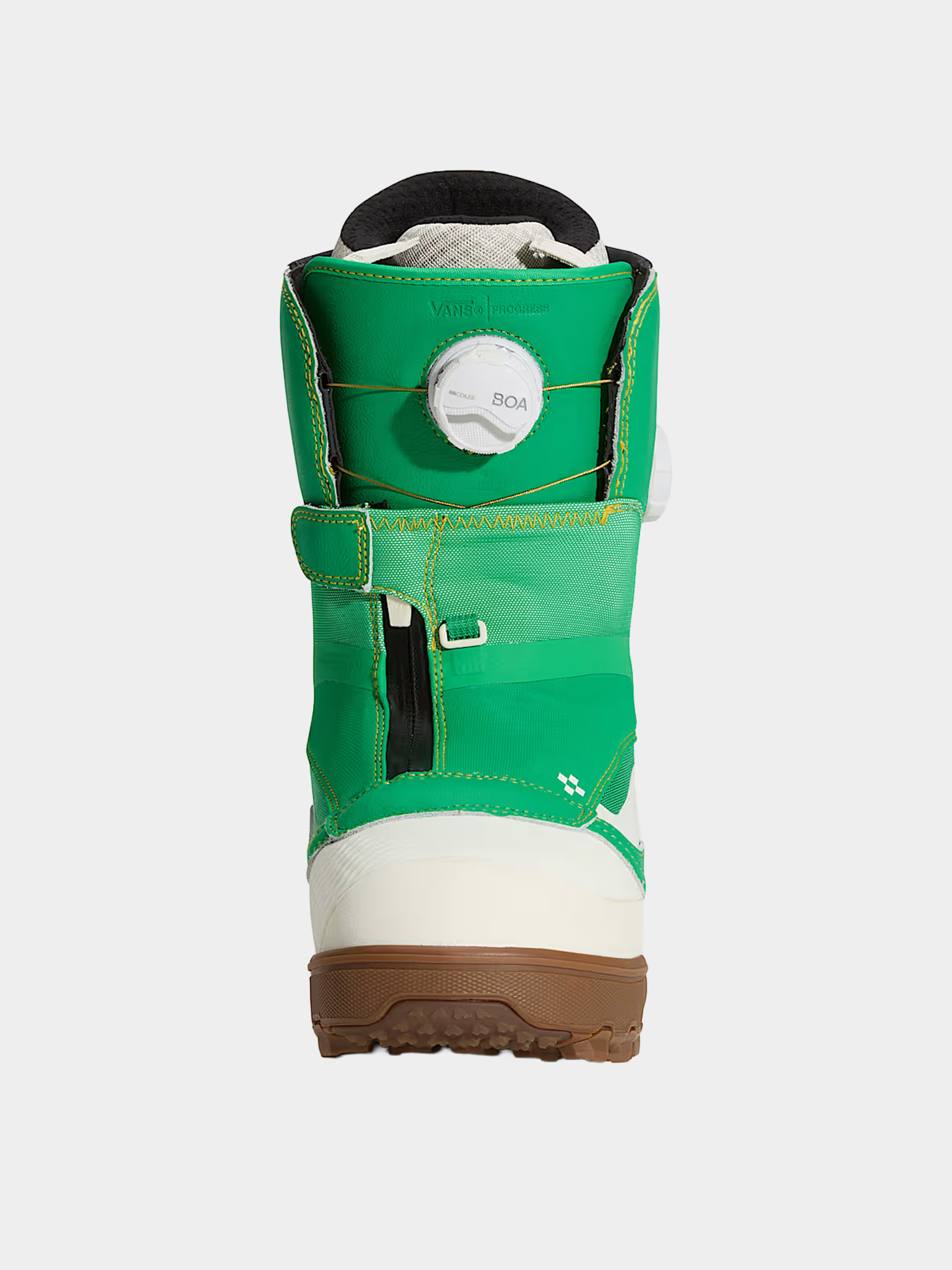 Damskie Buty snowboardowe Vans The Progress (green/yellow)