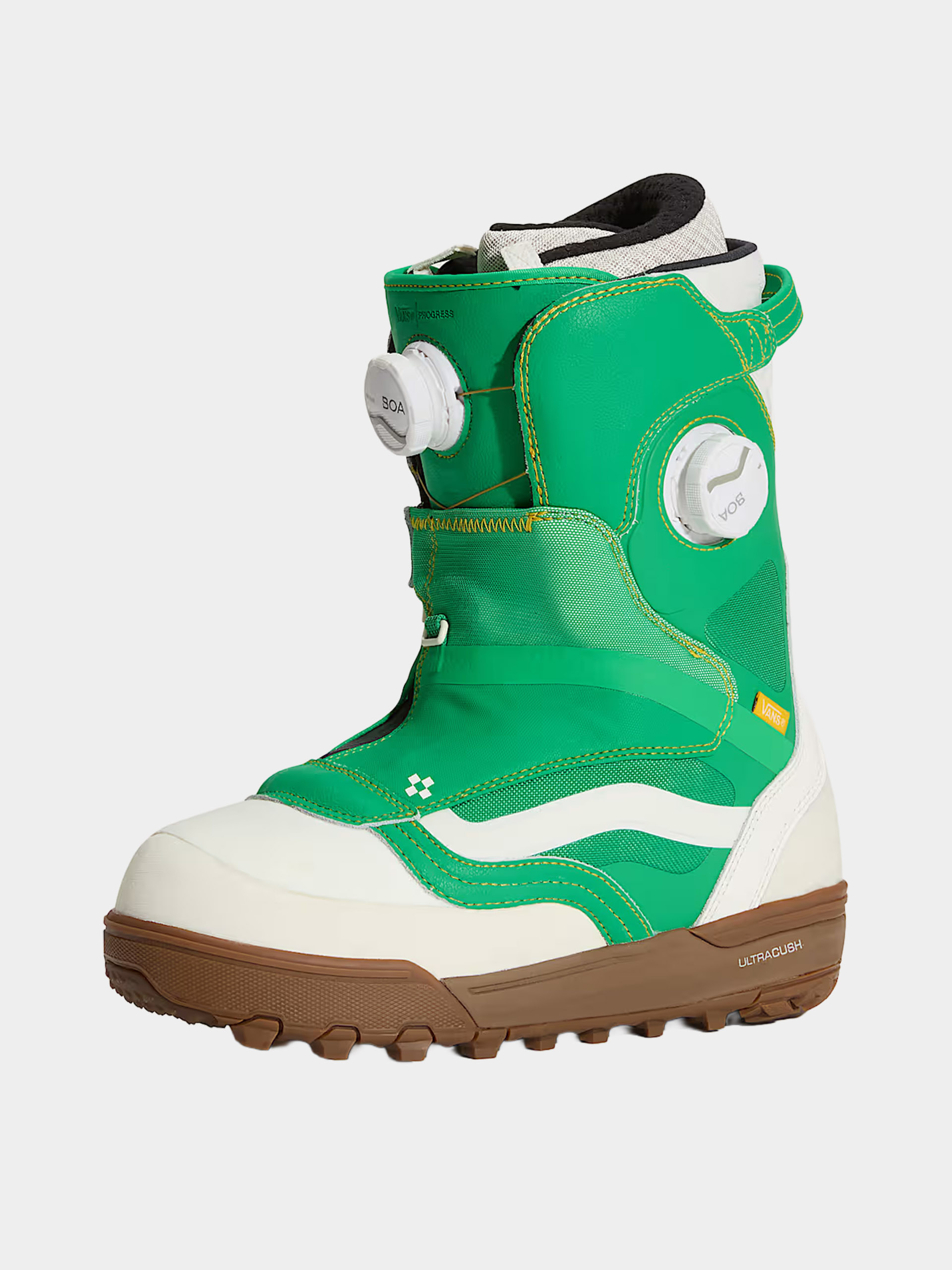 Damskie Buty snowboardowe Vans The Progress (green/yellow)