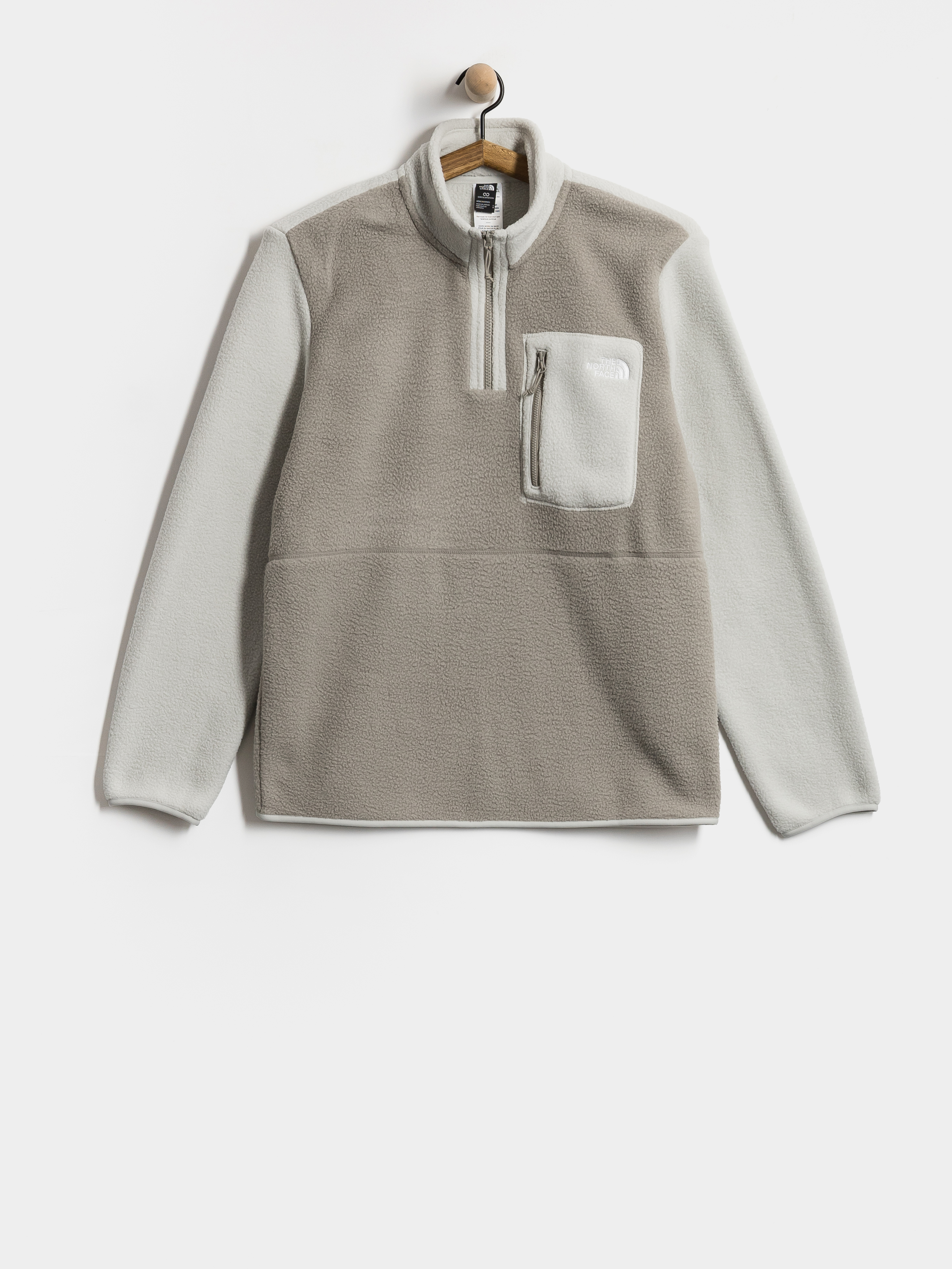 Męski Polar The North Face Yumiori 1/4 Zip (stone slab/cumulus cloud)