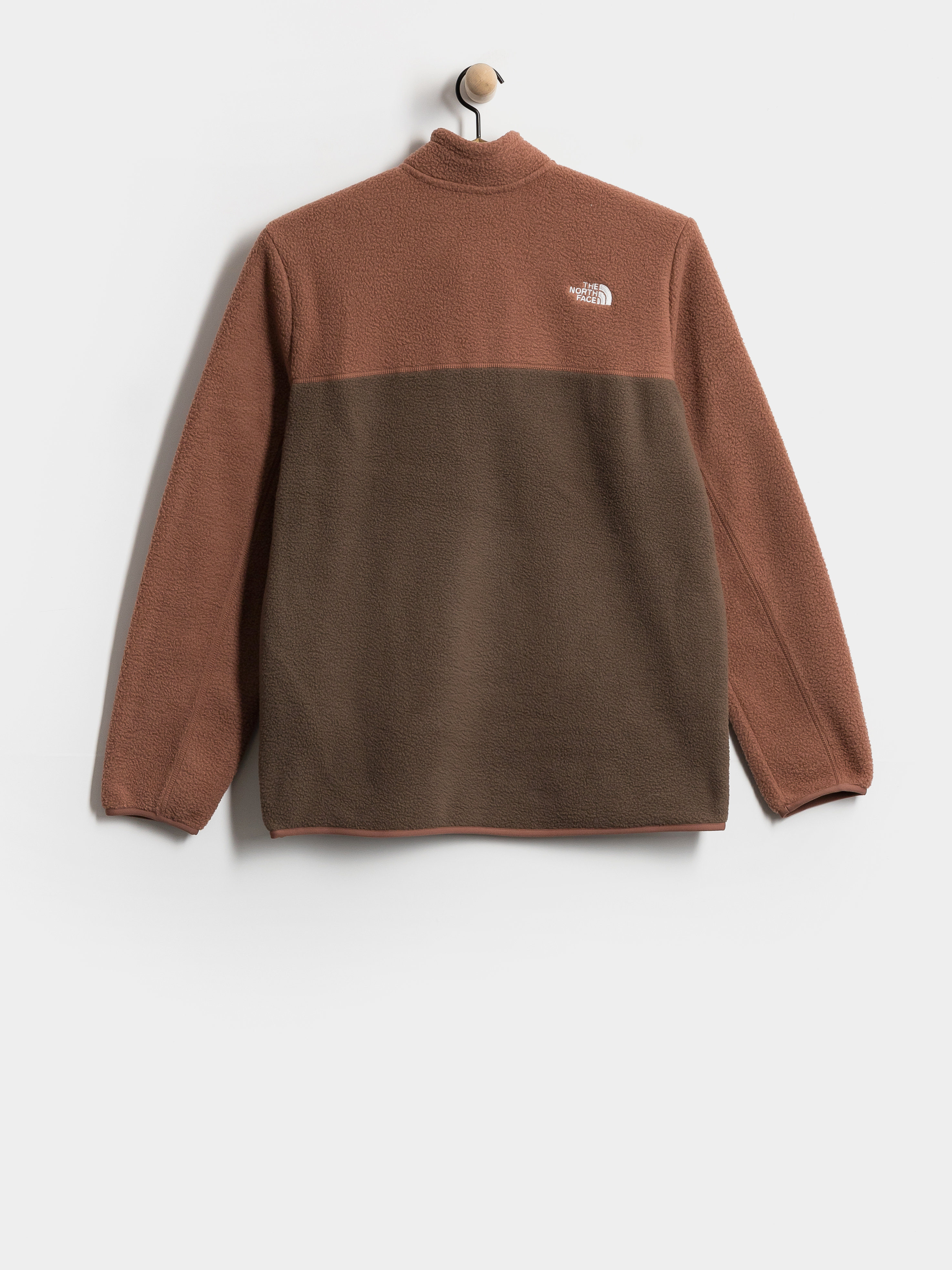 Męski Polar The North Face Yumiori 1/4 Zip (smokey brown/copper sil)