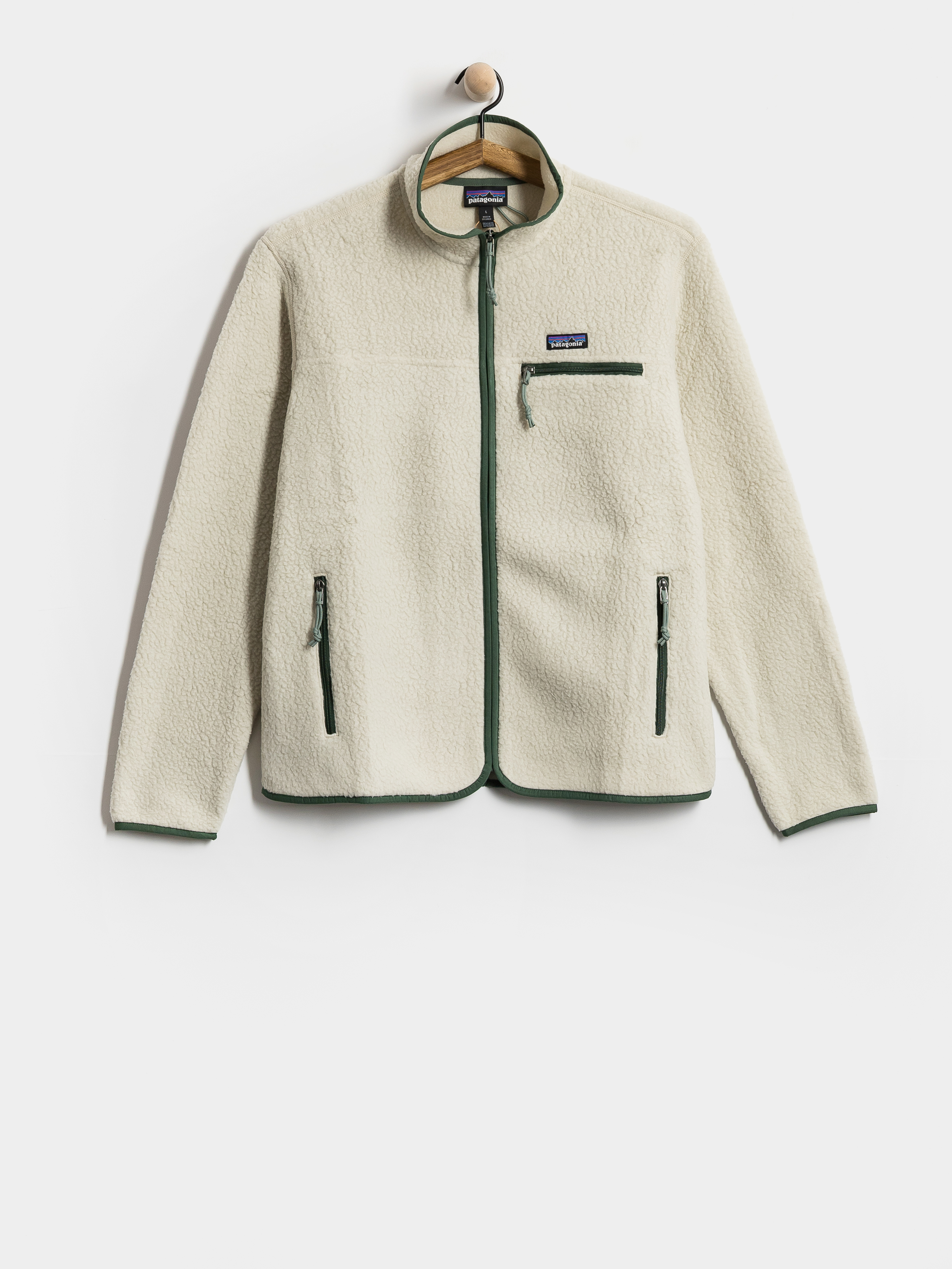 Kurtka Patagonia Retro Pile (pelican w/canopy green)