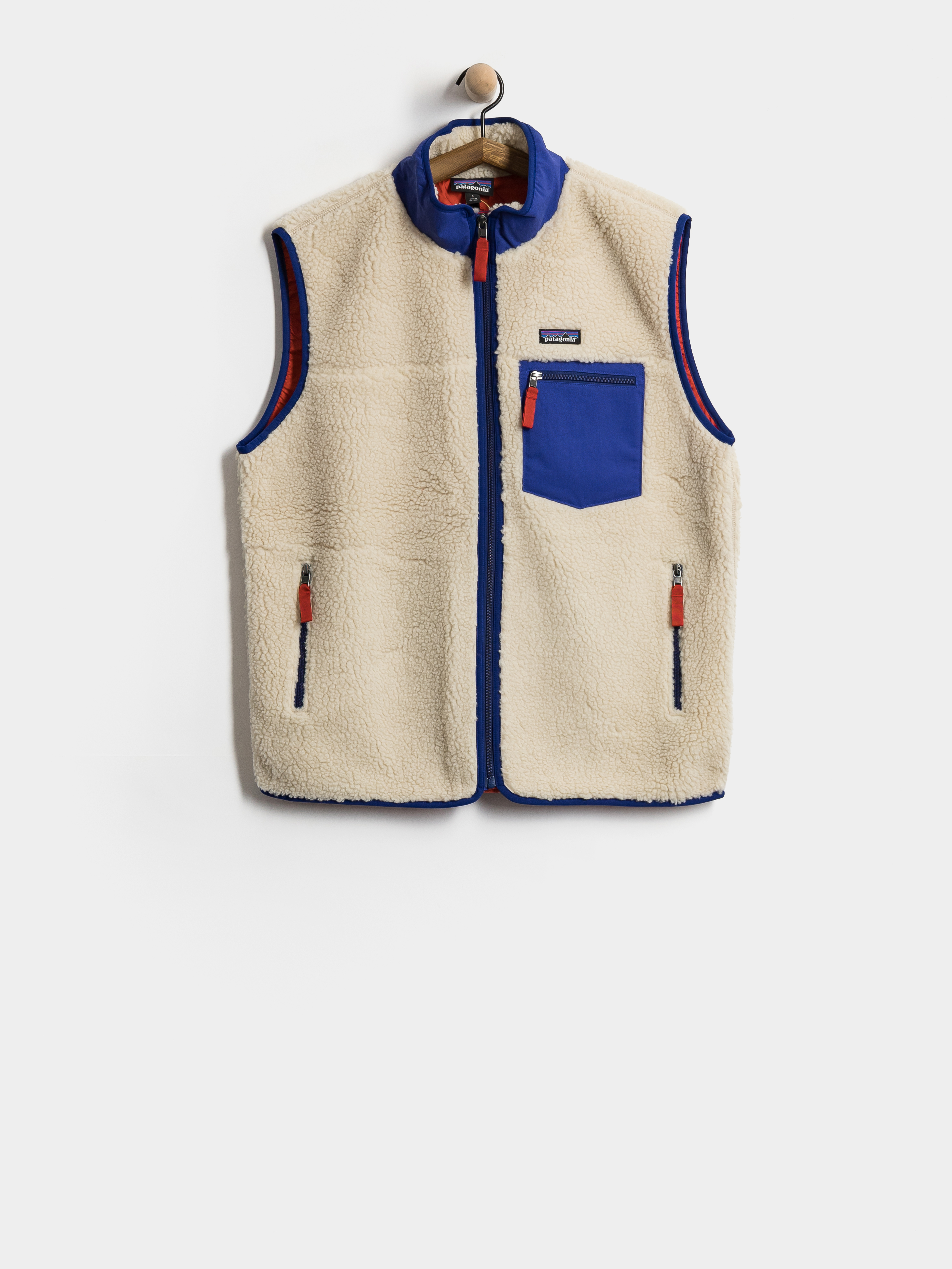 Kamizelka Patagonia Classic Retro X (dark natural w/cobalt blue)