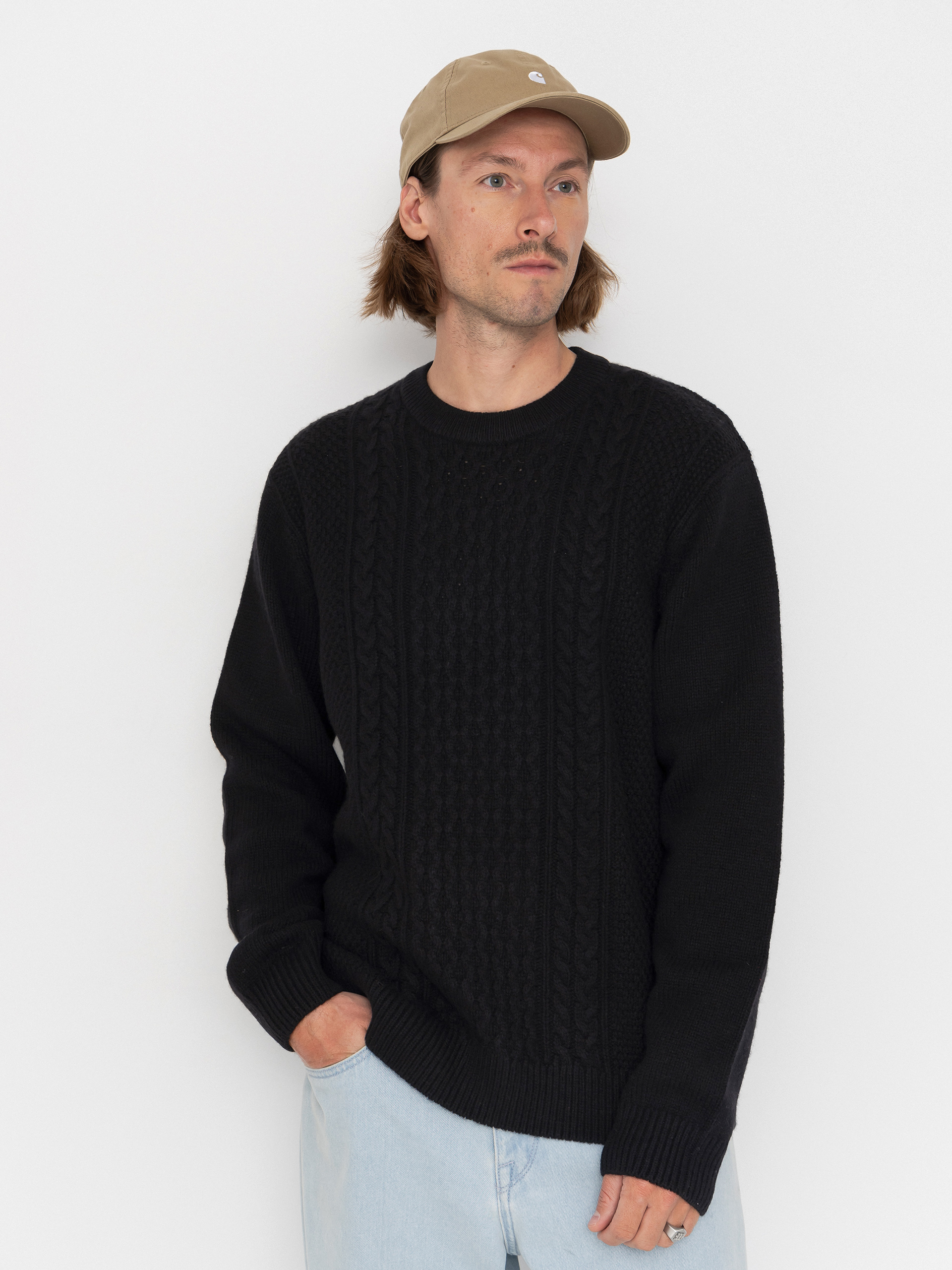 Sweter Carhartt WIP Caster Knit (black)
