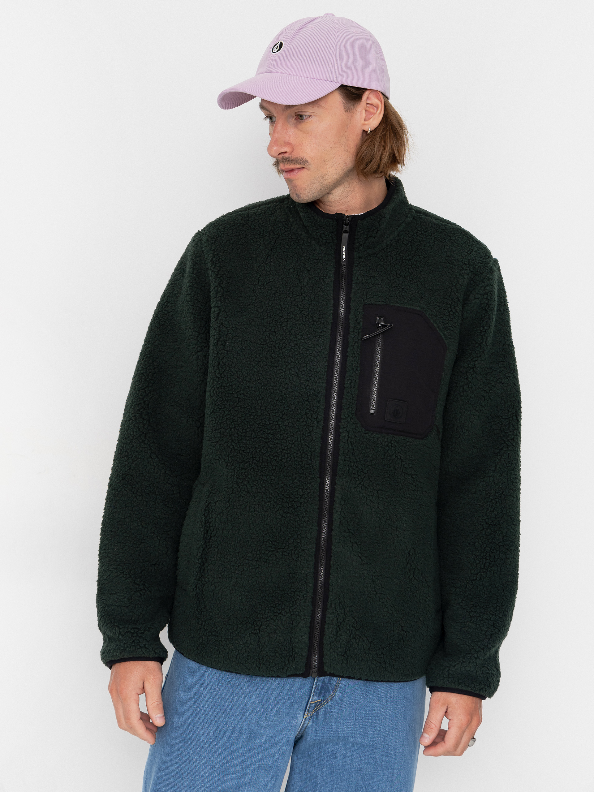 Bluza Volcom Muzzer Fuzzar Zip (scarab)