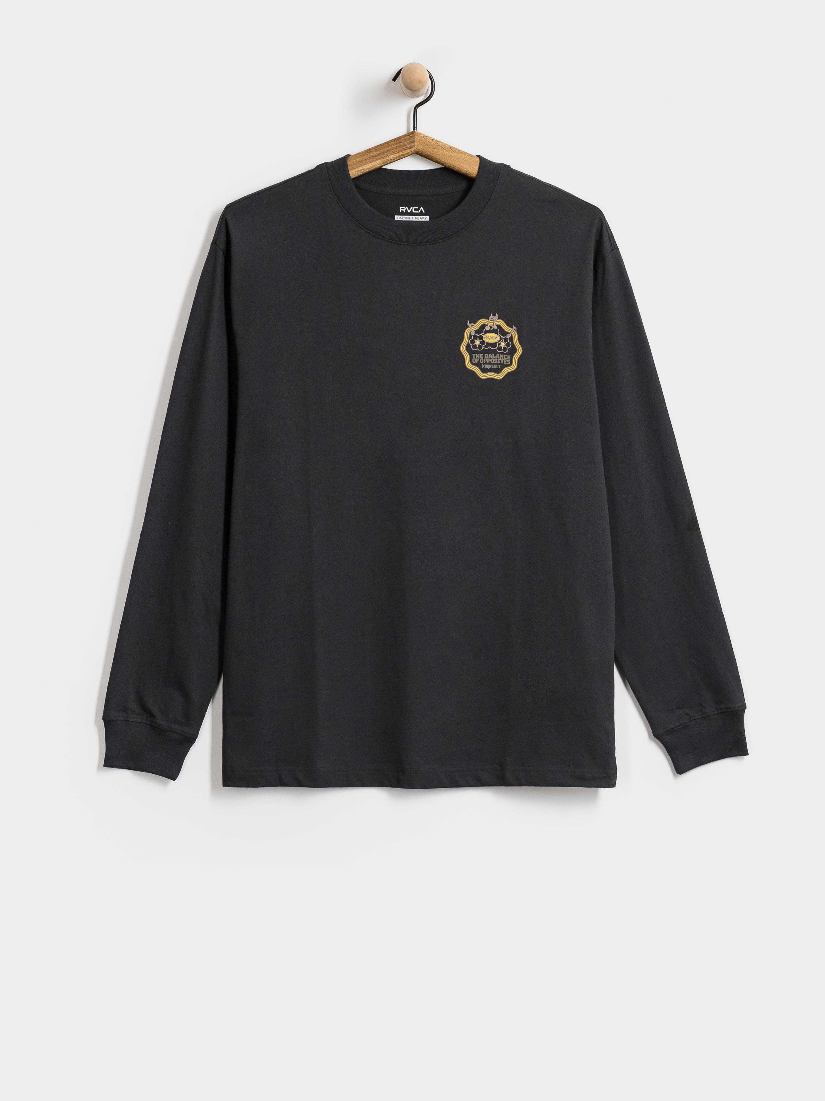 Longsleeve RVCA The Temperance (washed black)