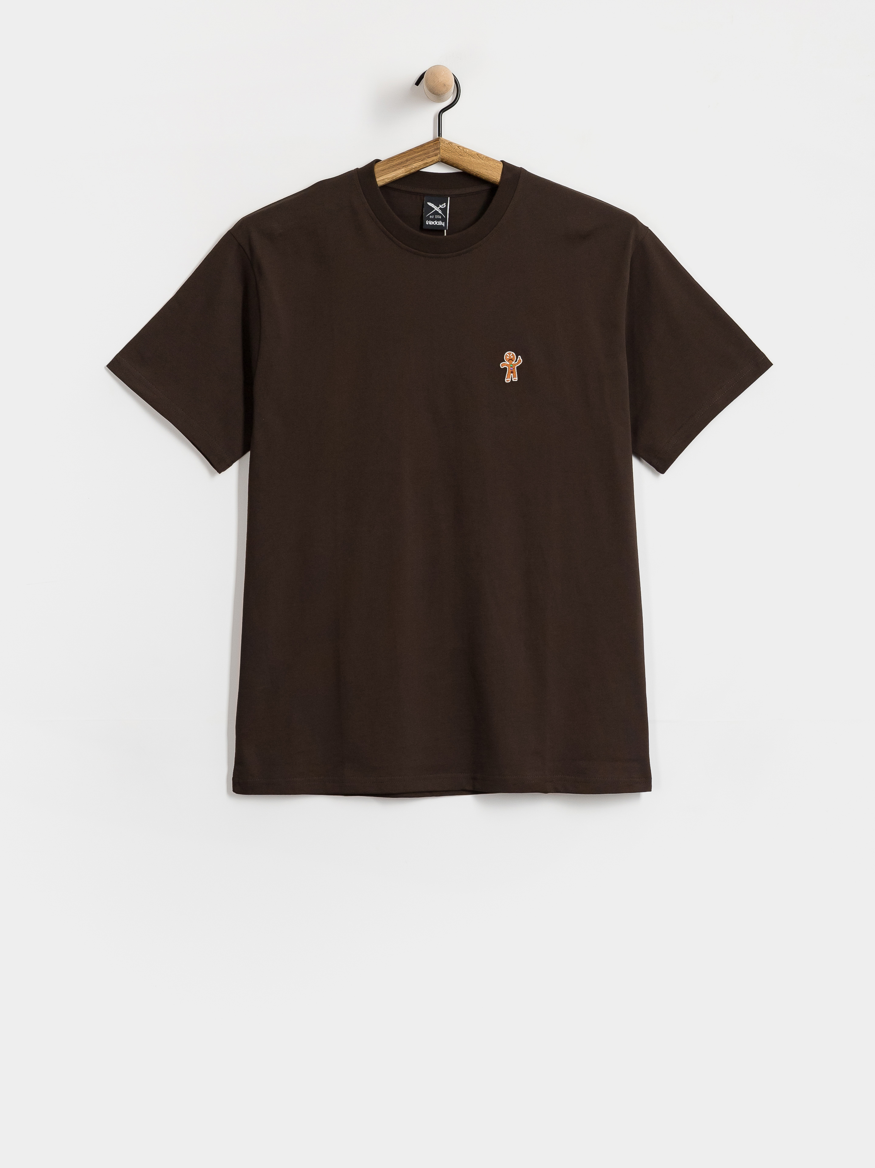 T-shirt Iriedaily Cookieman Emb (dark coffee)