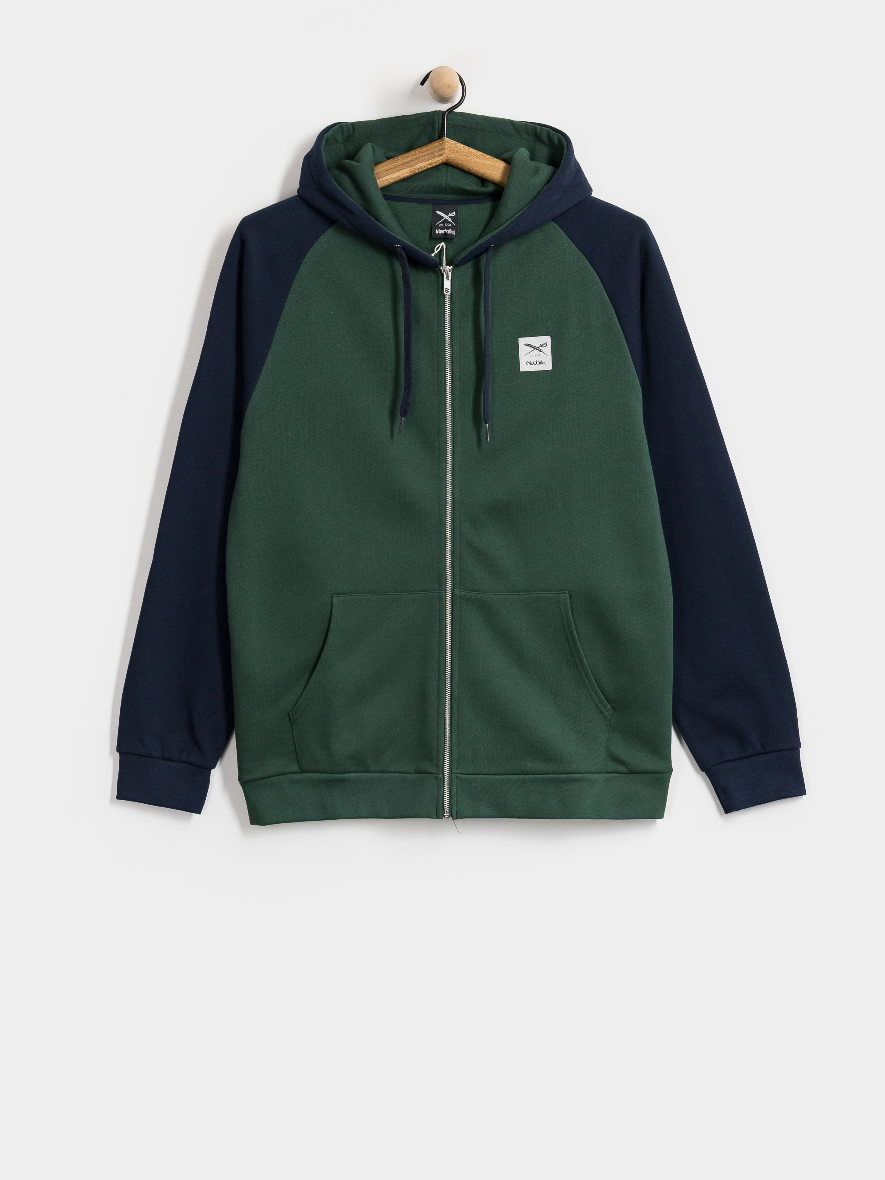 Bluza z kapturem Iriedaily De College 2 ZHD (bottle green)