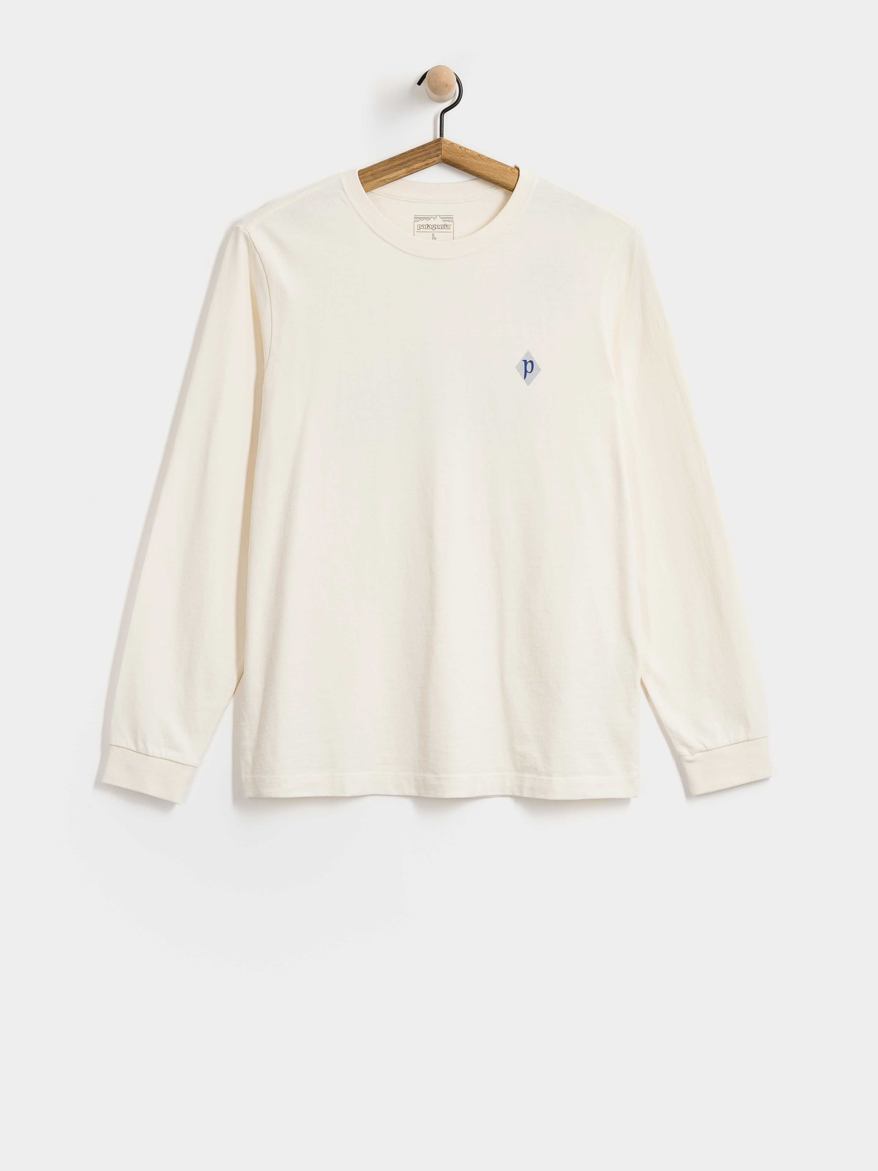 Longsleeve Patagonia MW Hut Tripper Skyline (undyed natural)