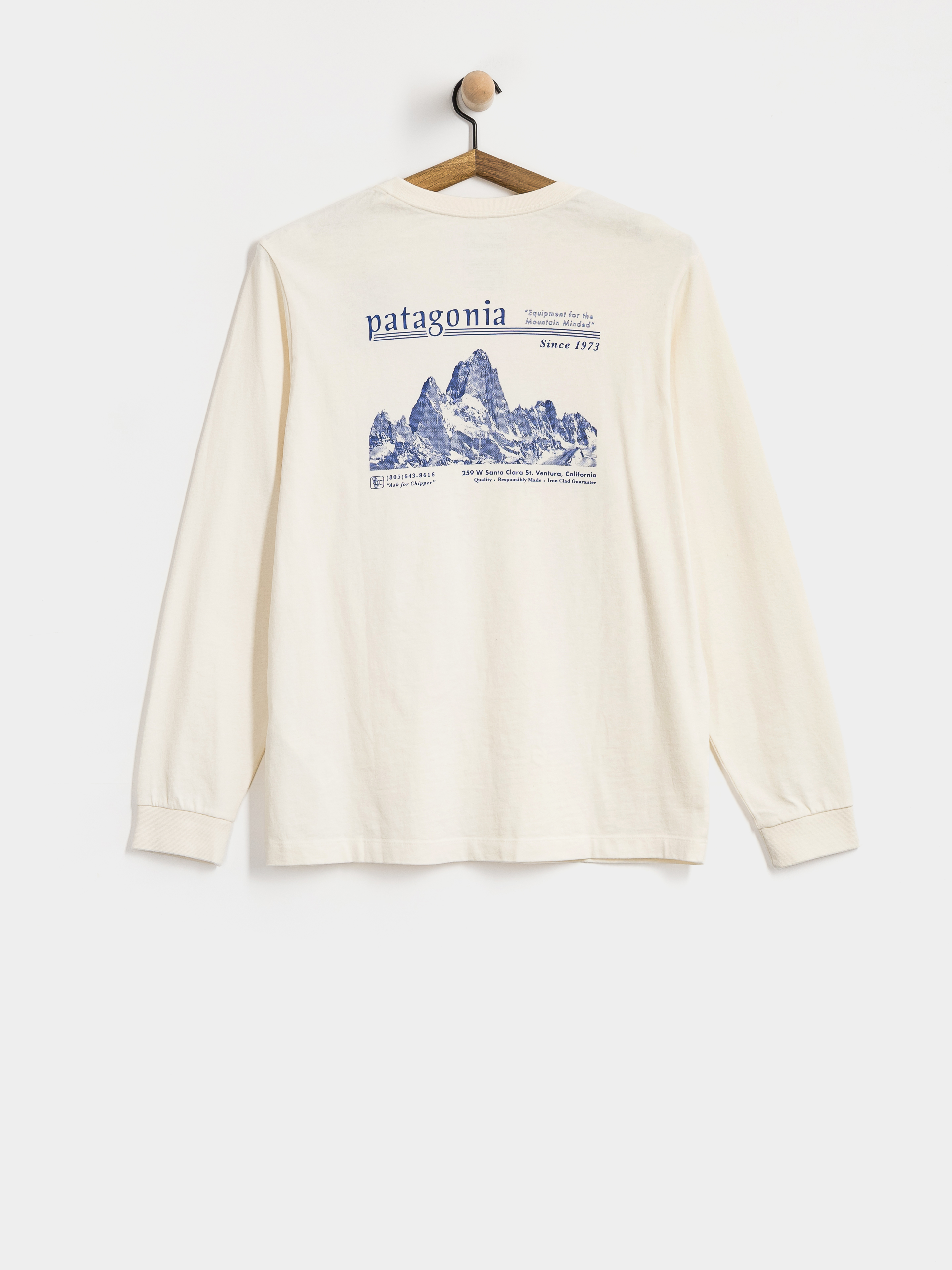 Longsleeve Patagonia MW Hut Tripper Skyline (undyed natural)