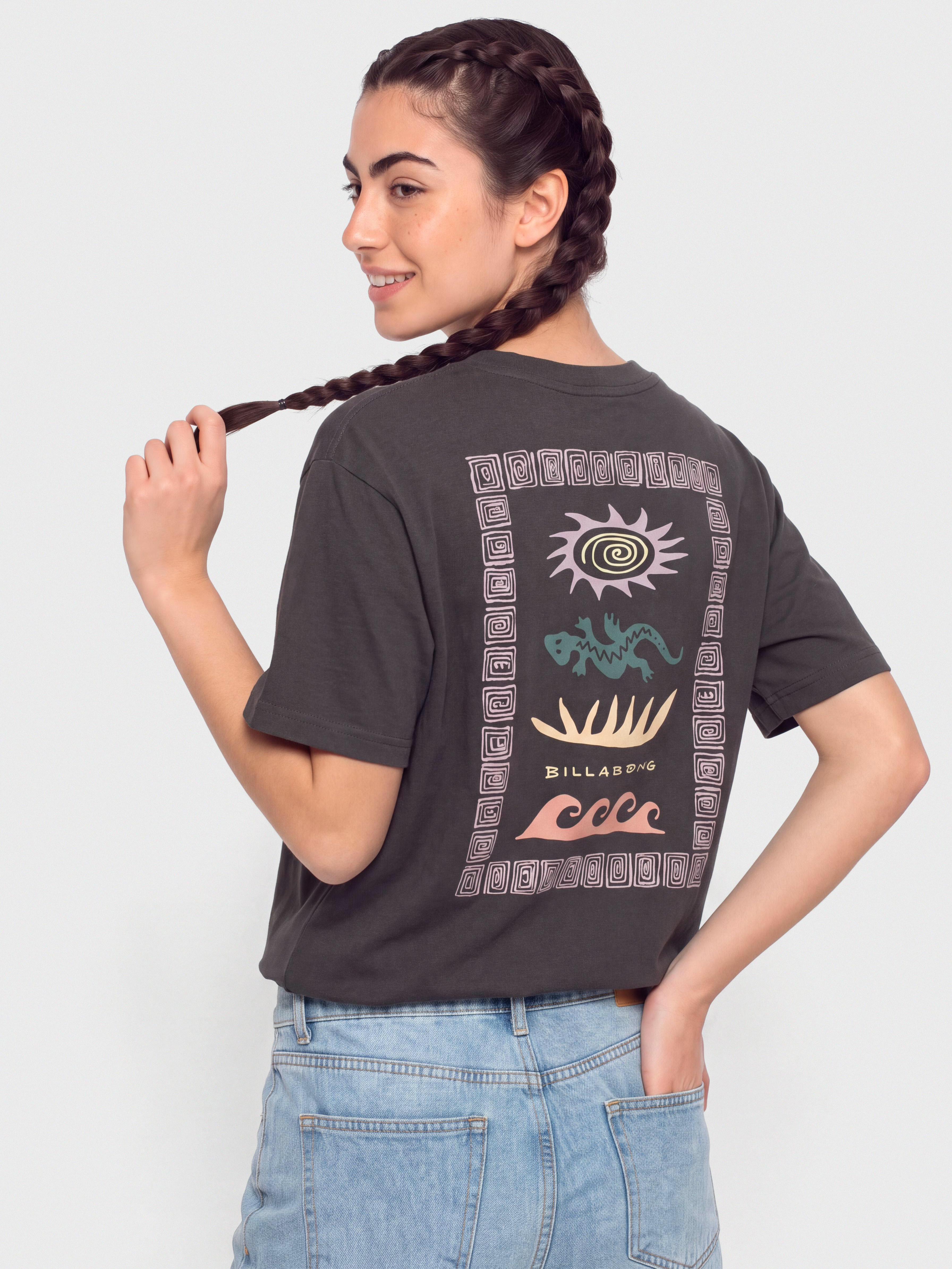 T-shirt Billabong Adiv Edgy Tom Boy Wmn (black sands)