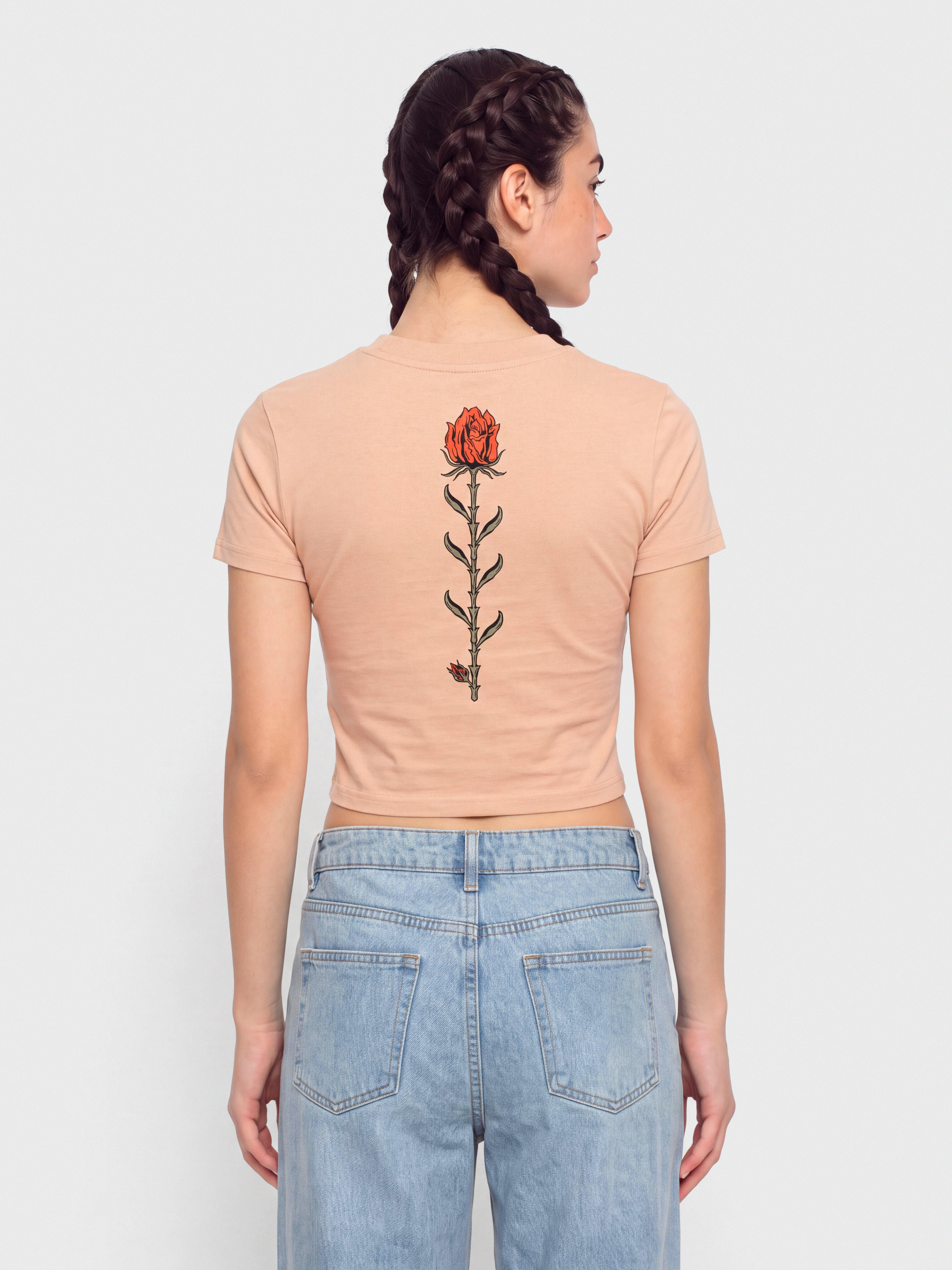 T-shirt Volcom Dial Crop Wmn (misty rose)