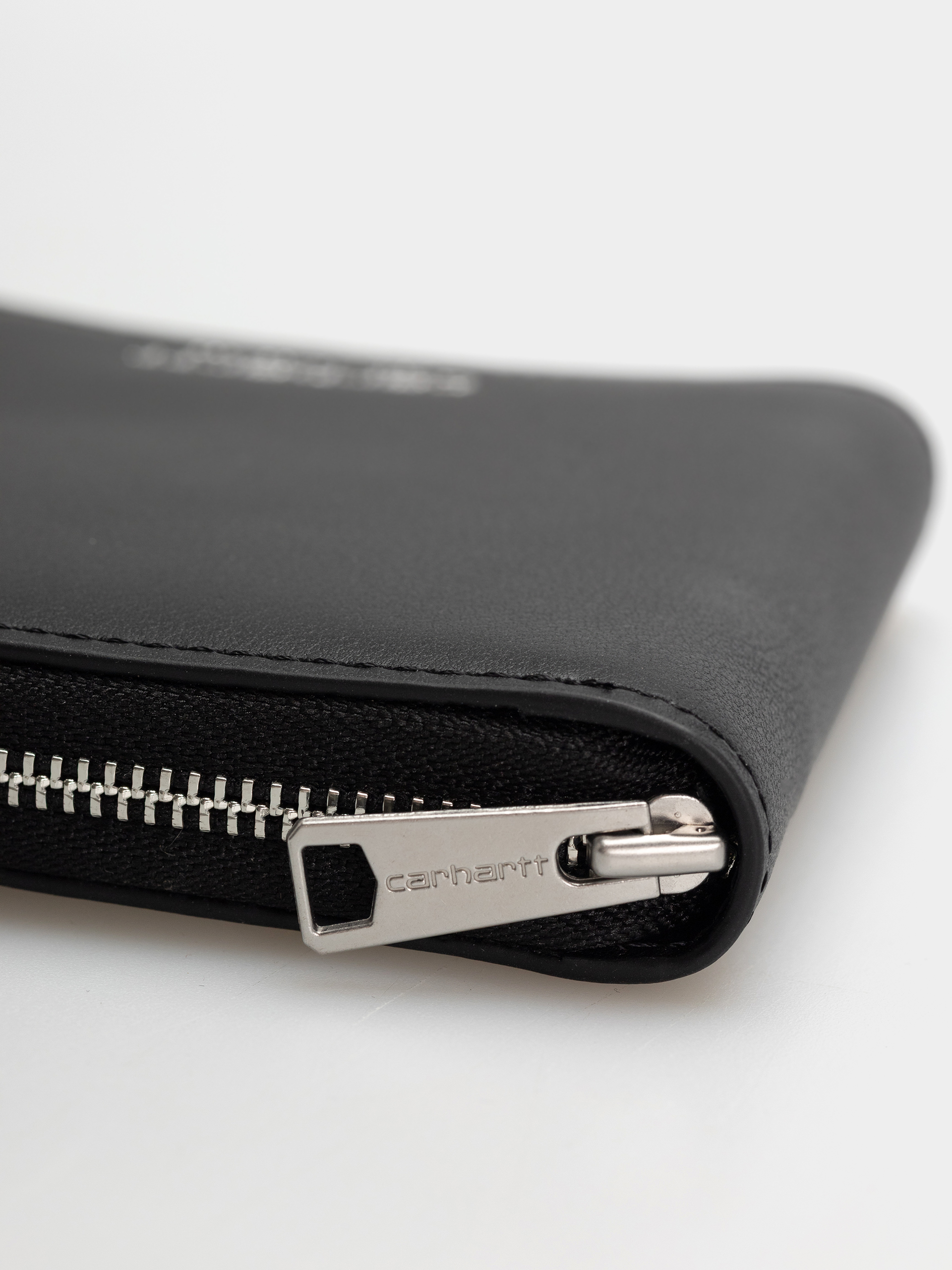 Portfel Carhartt WIP Leather (black/silver)