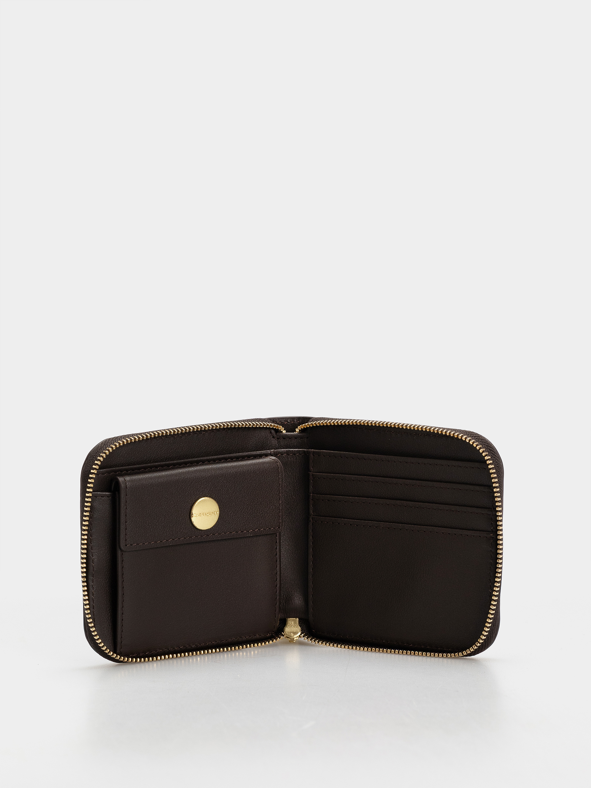 Portfel Carhartt WIP Leather (tobacco/gold)
