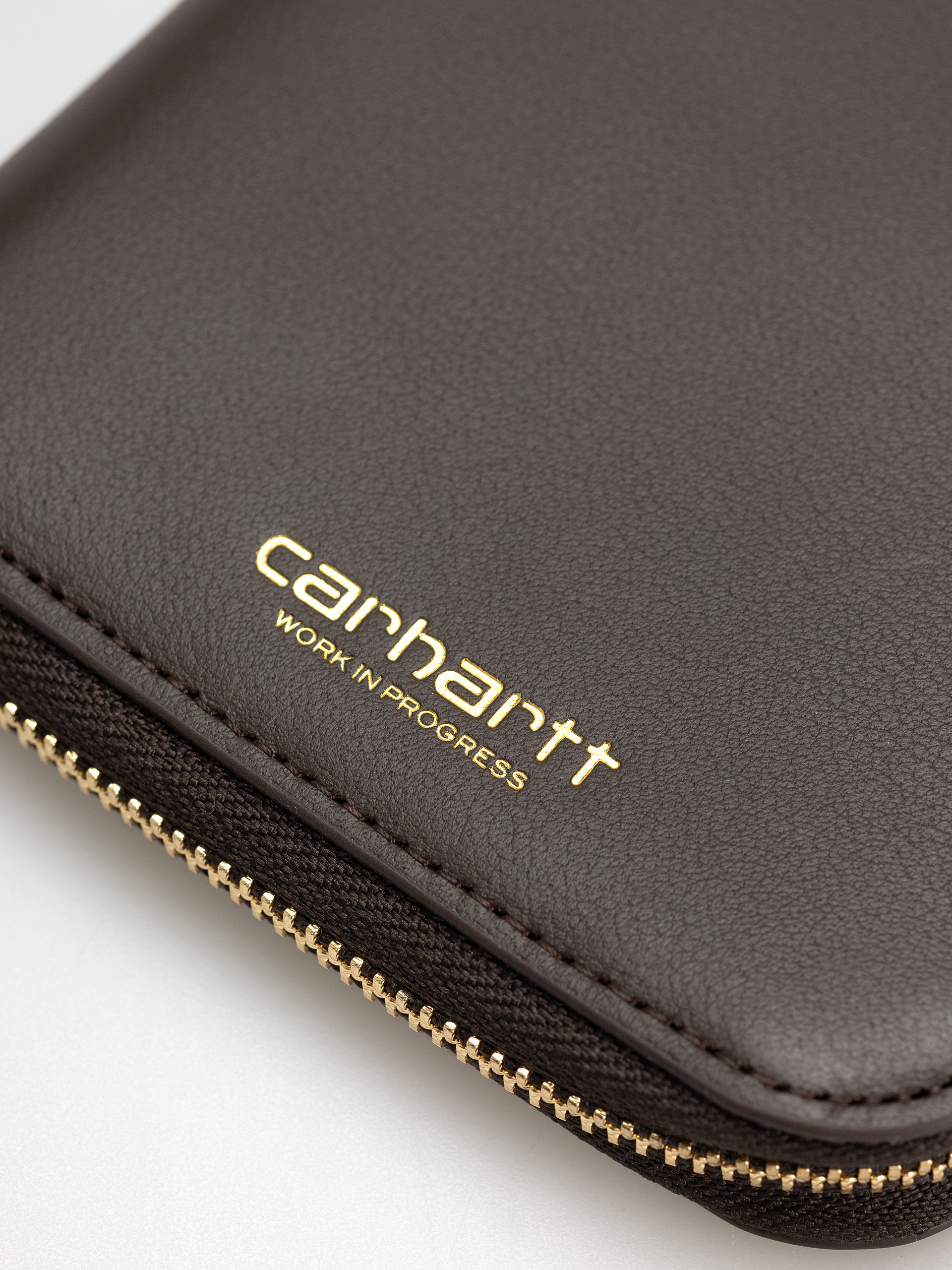 Portfel Carhartt WIP Leather (tobacco/gold)