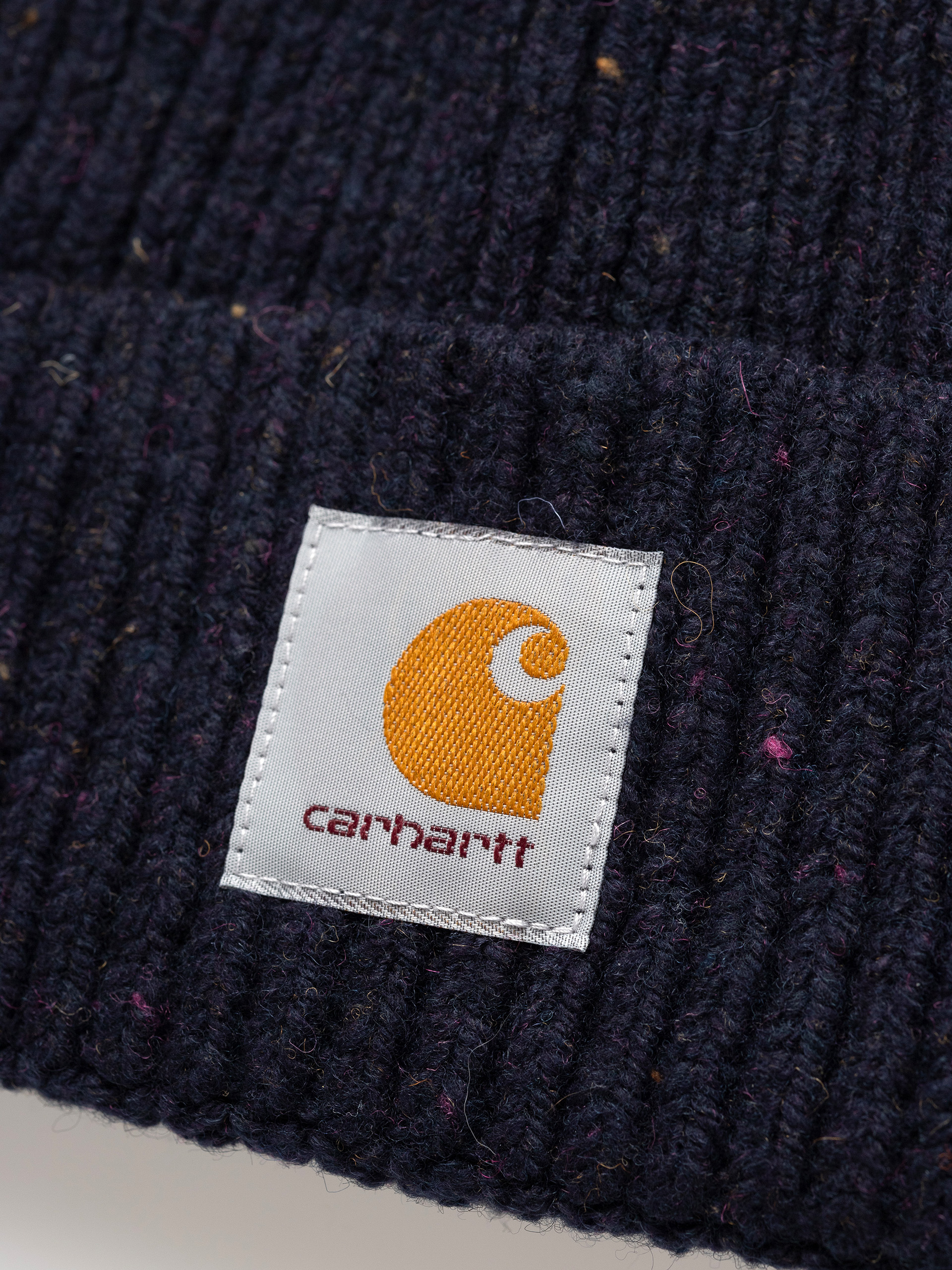 Czapka zimowa Carhartt WIP Anglistic (speckled dark navy)