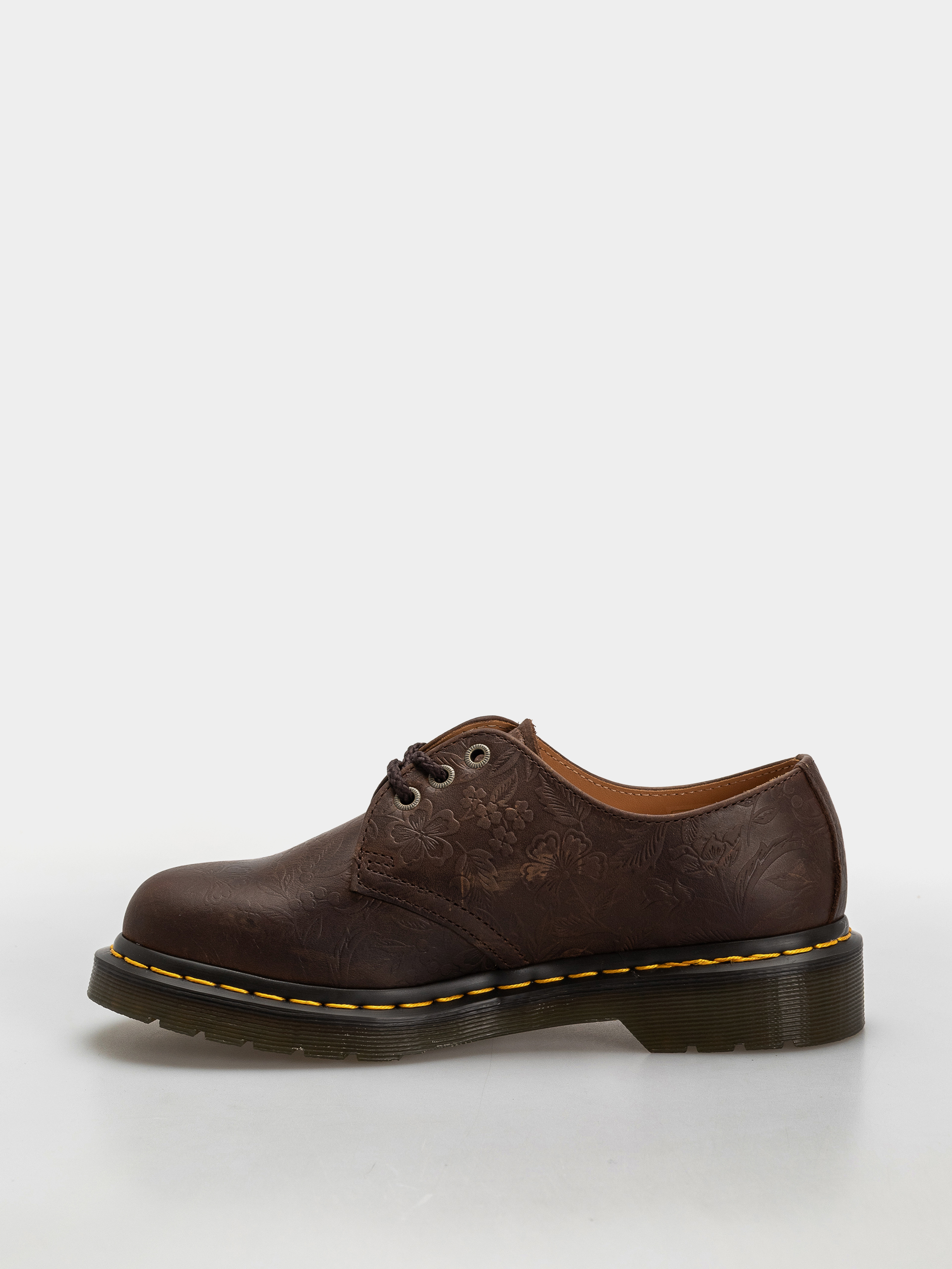 Buty Dr. Martens 1461 Emboss Floral Wmn (dark brown)