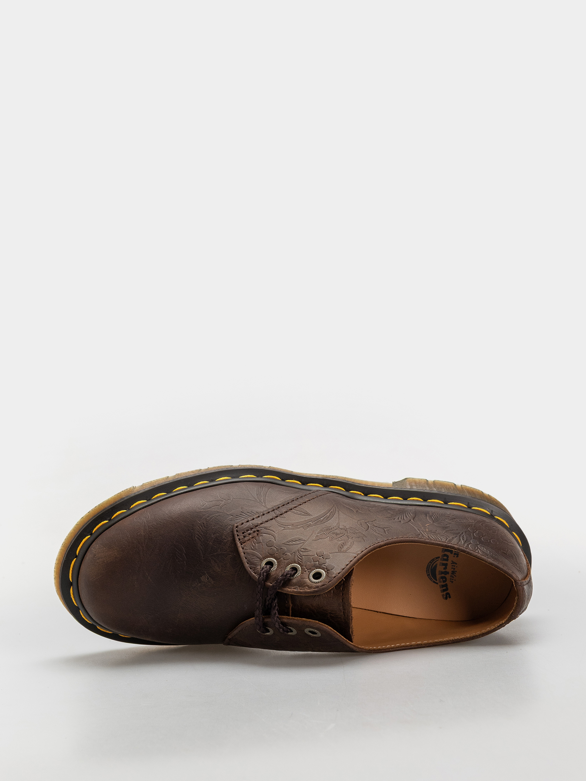 Buty Dr. Martens 1461 Emboss Floral Wmn (dark brown)
