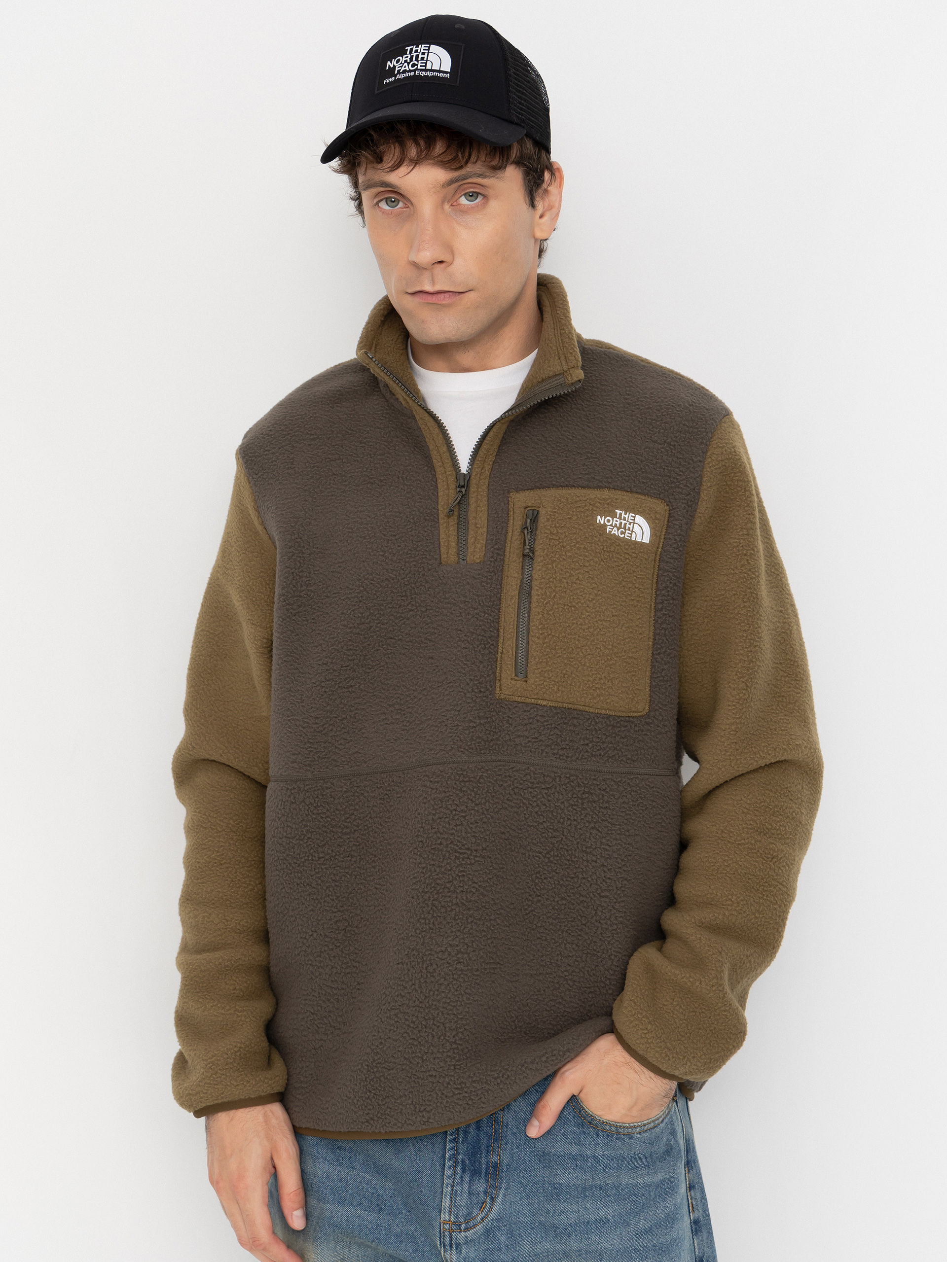 Polar The North Face Yumiori 1/4 Zip (new taupe green/caraway)