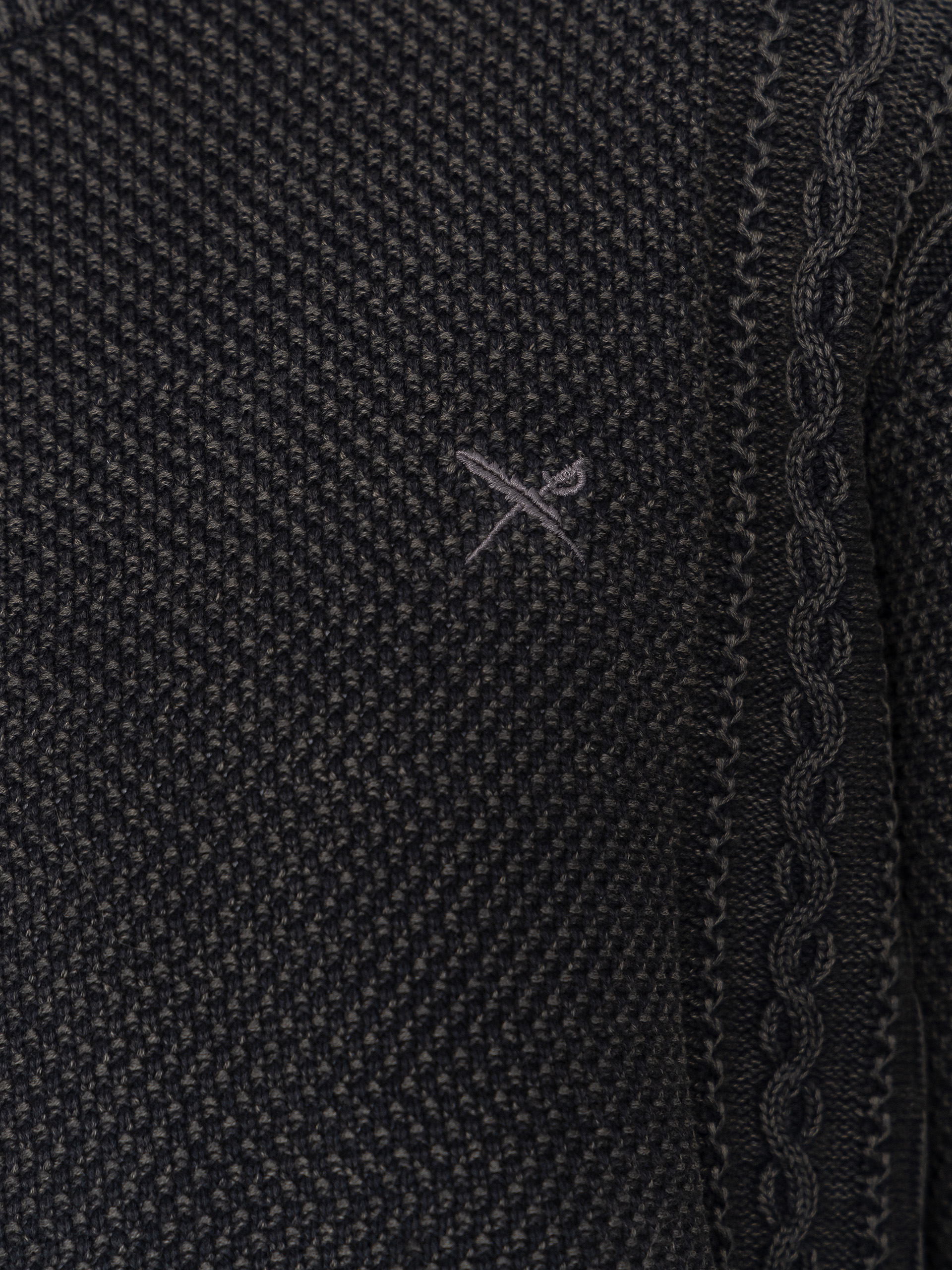 Sweter Iriedaily Vintage Structure (black wash)