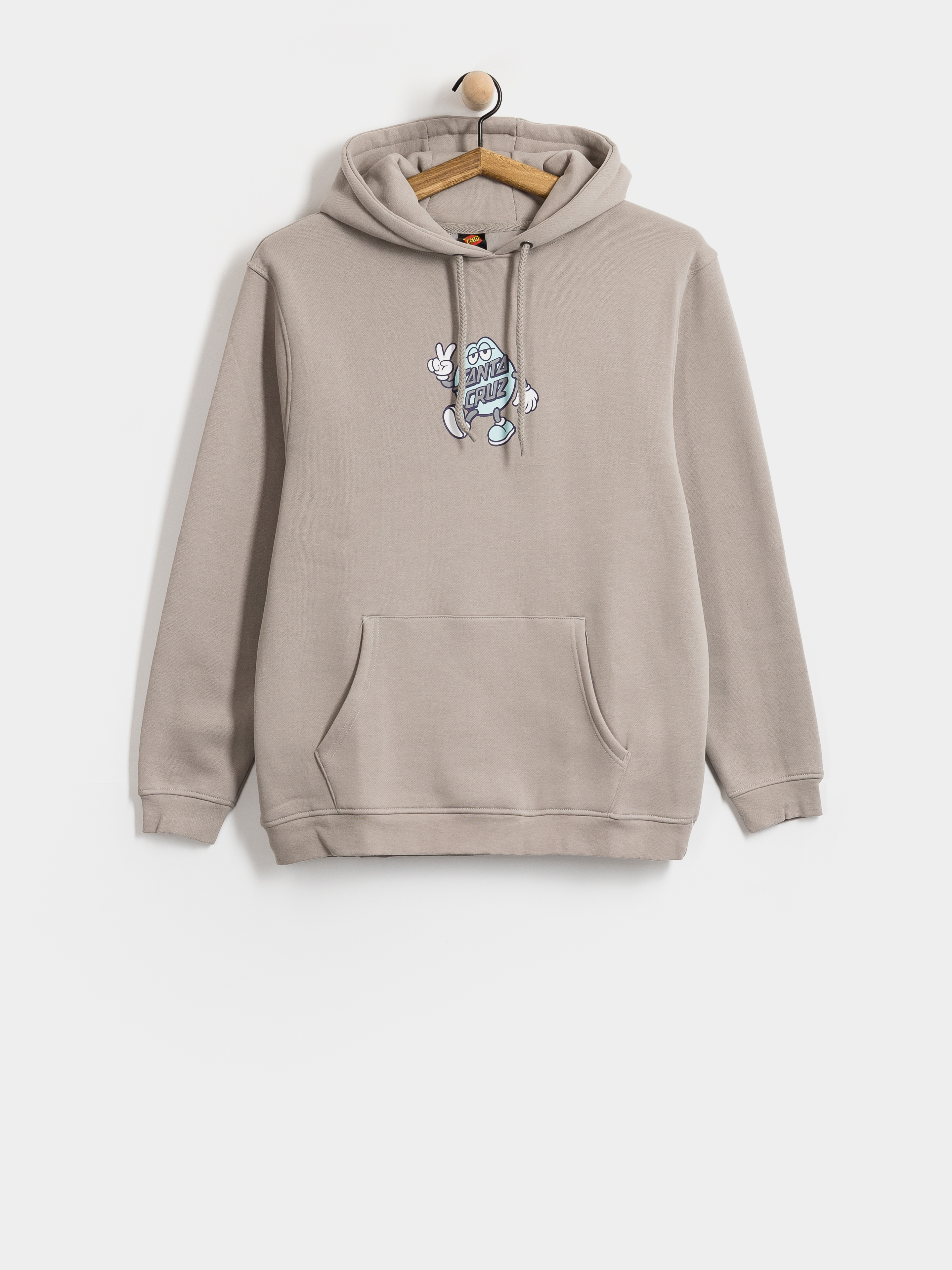 Bluza z kapturem Santa Cruz Dot Guy Front HD (warm grey)