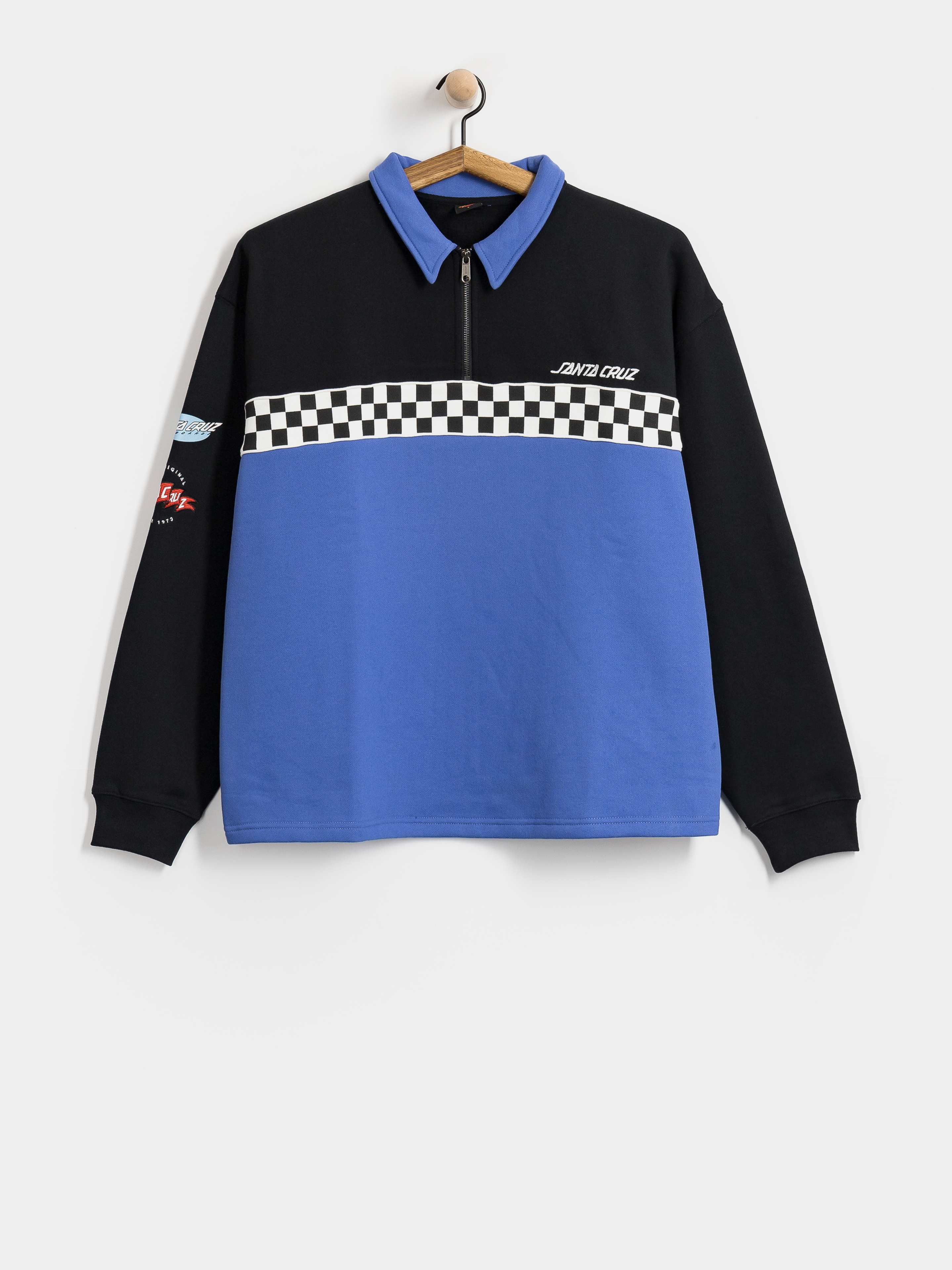 Bluza Santa Cruz Podium 1/4 Zip (black/sapphire)