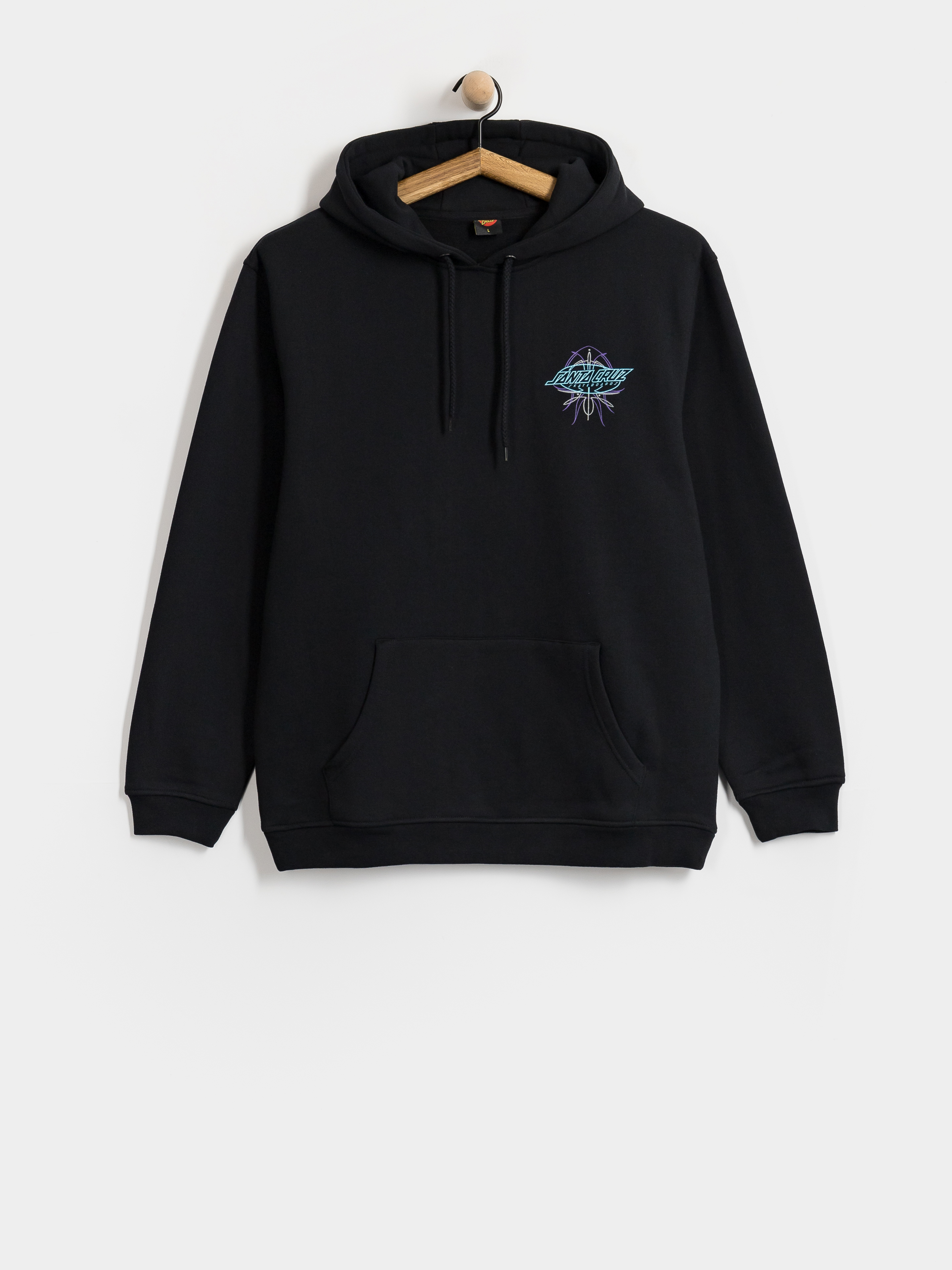 Bluza z kapturem Santa Cruz Meek Pinstripe Slasher HD (black)