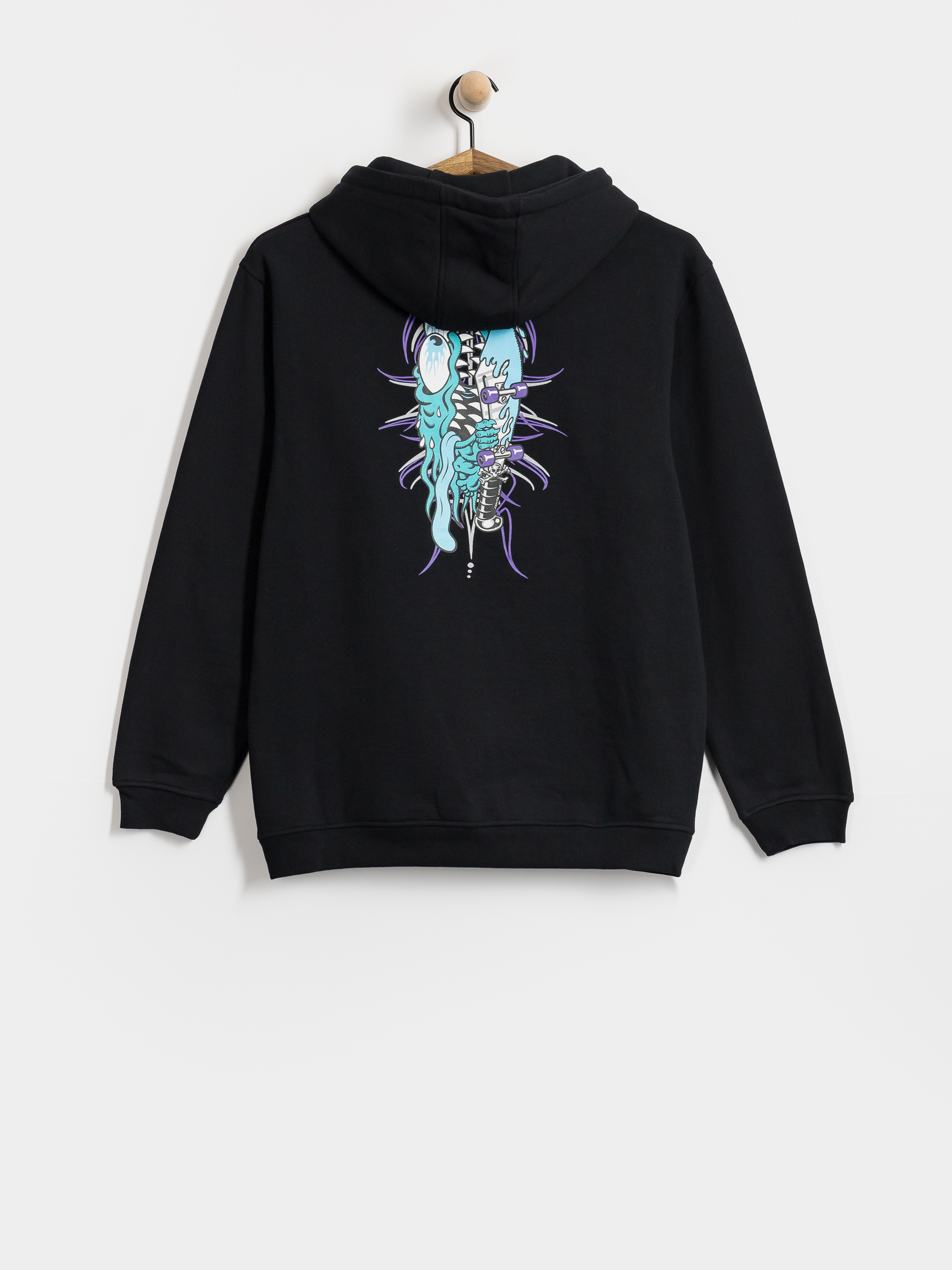 Bluza z kapturem Santa Cruz Meek Pinstripe Slasher HD (black)