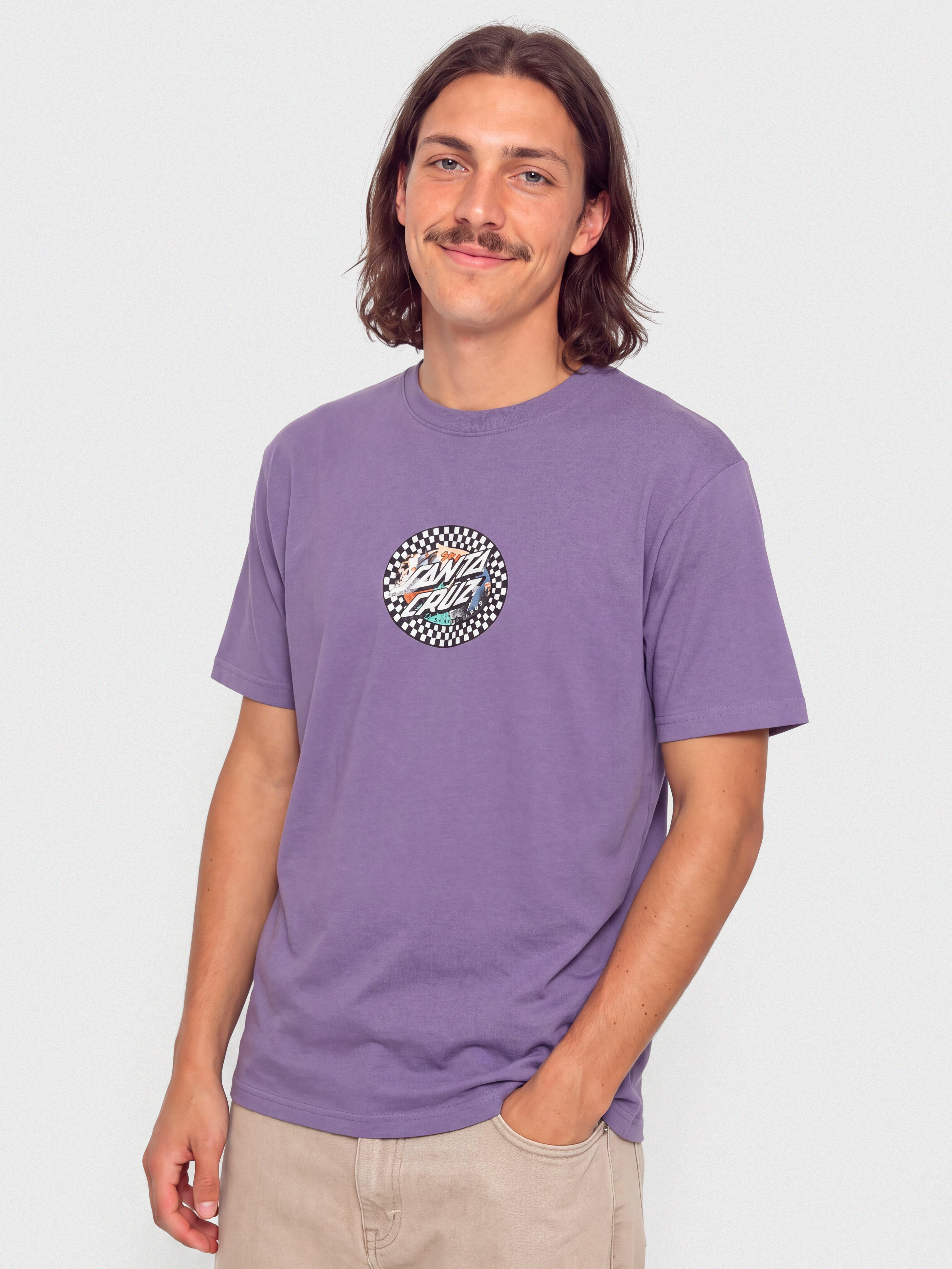 T-shirt Santa Cruz Collage Oval Dot (purple haze)