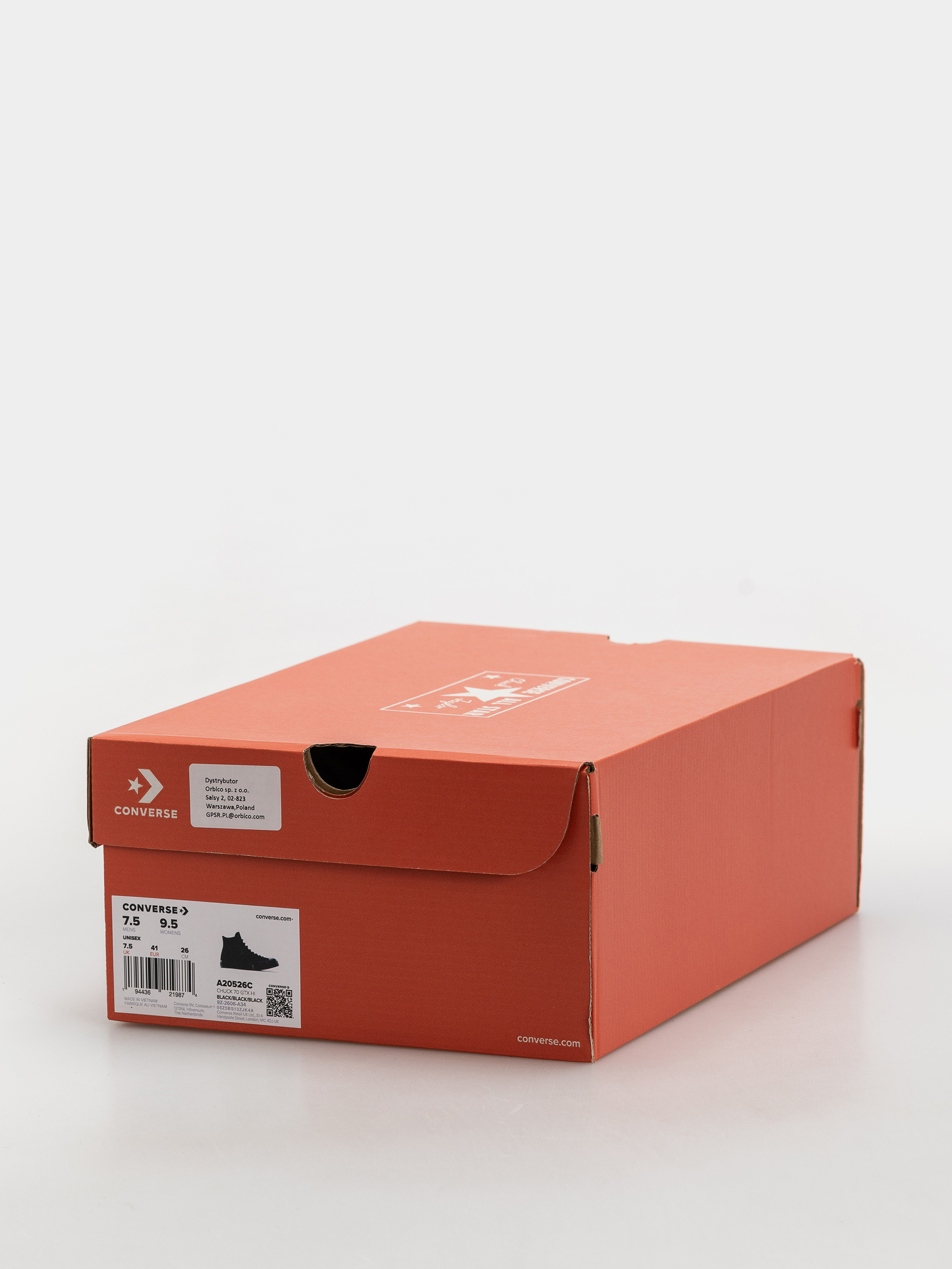 Trampki Converse Chuck 70 GTX Hi (black/black/black)