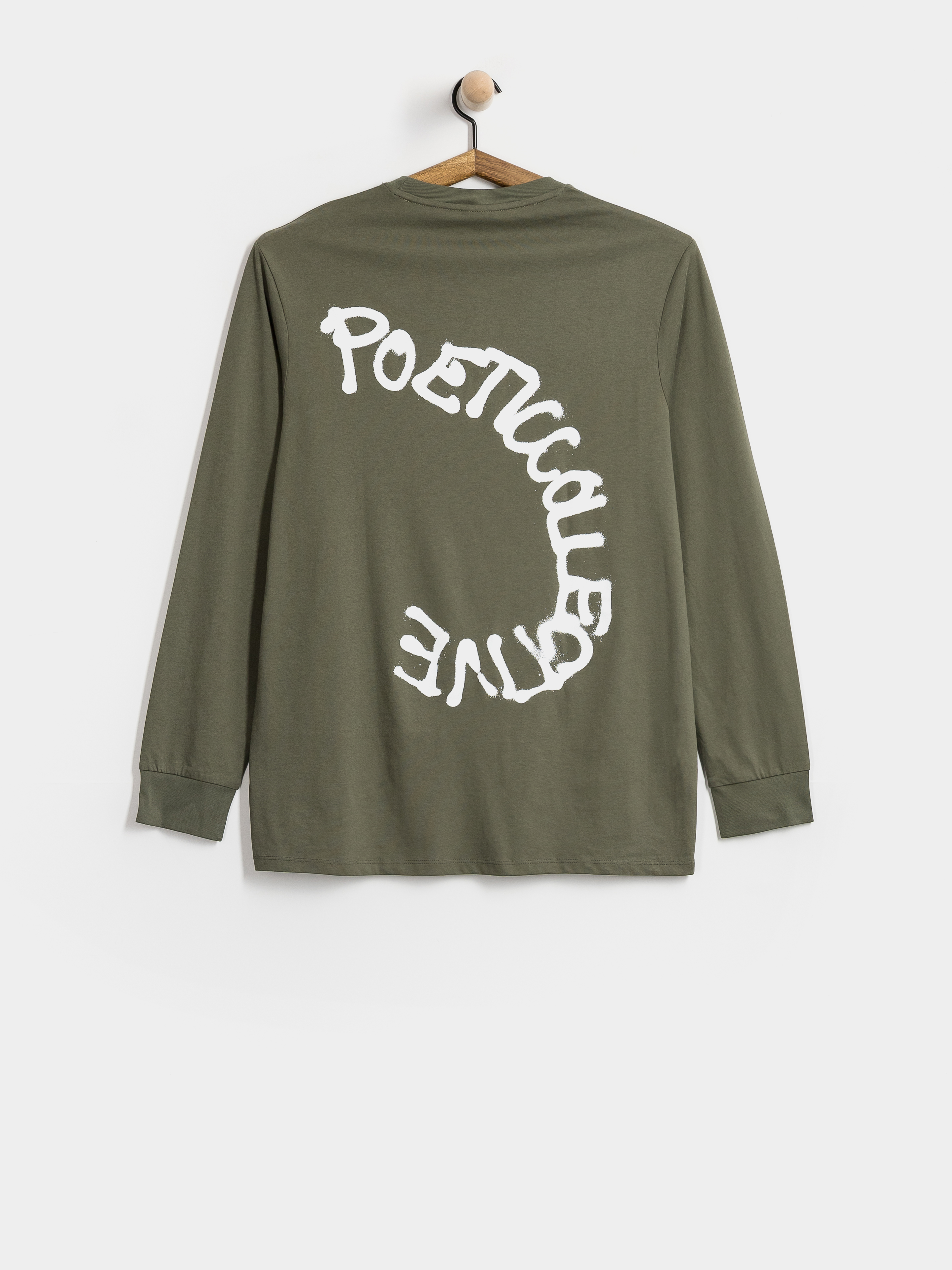 Longsleeve Poetic Collective Spray (olive)