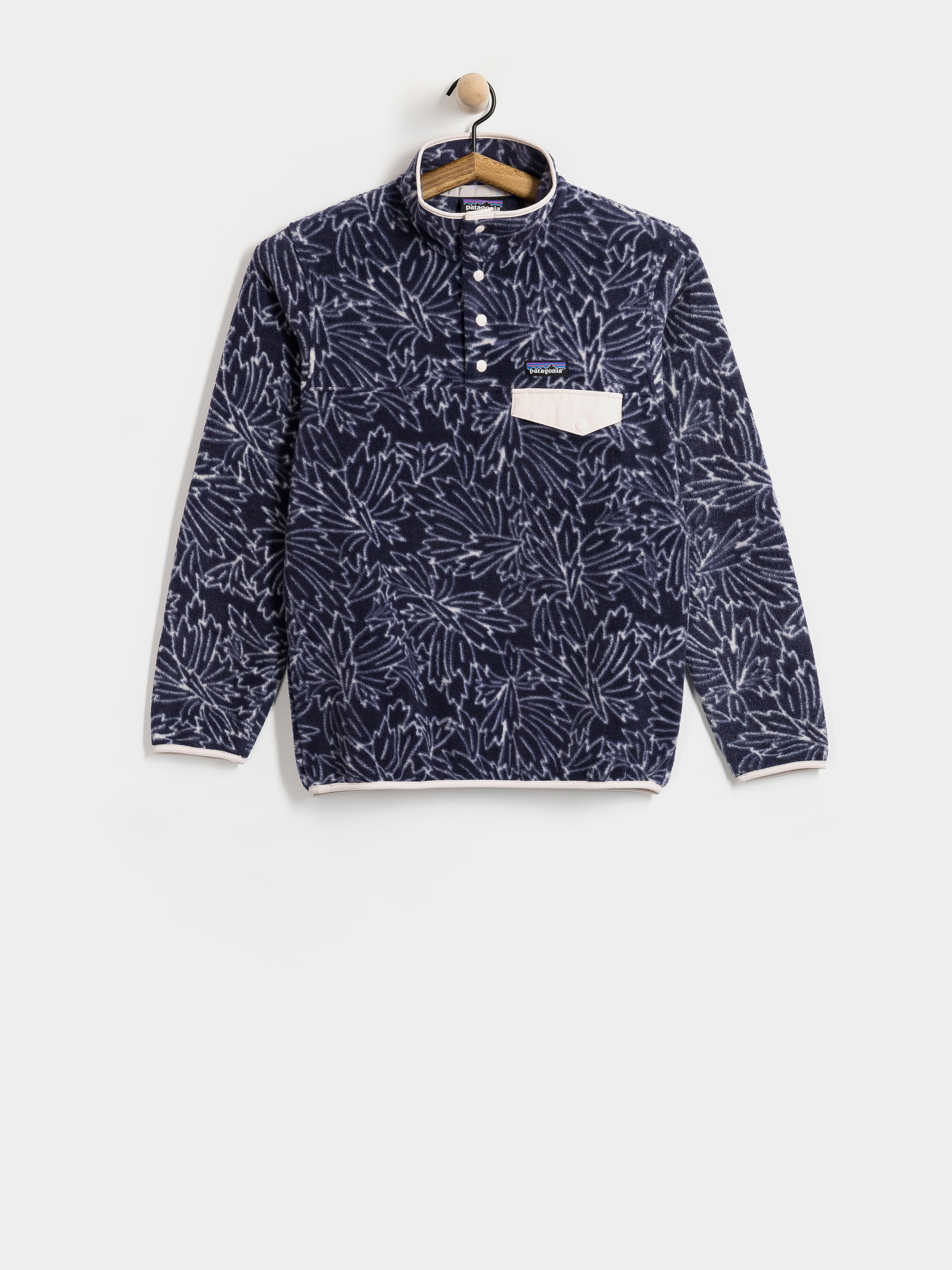 Damski Polar Patagonia Lightweight Synch Snap T (saxifrage sunken blue)