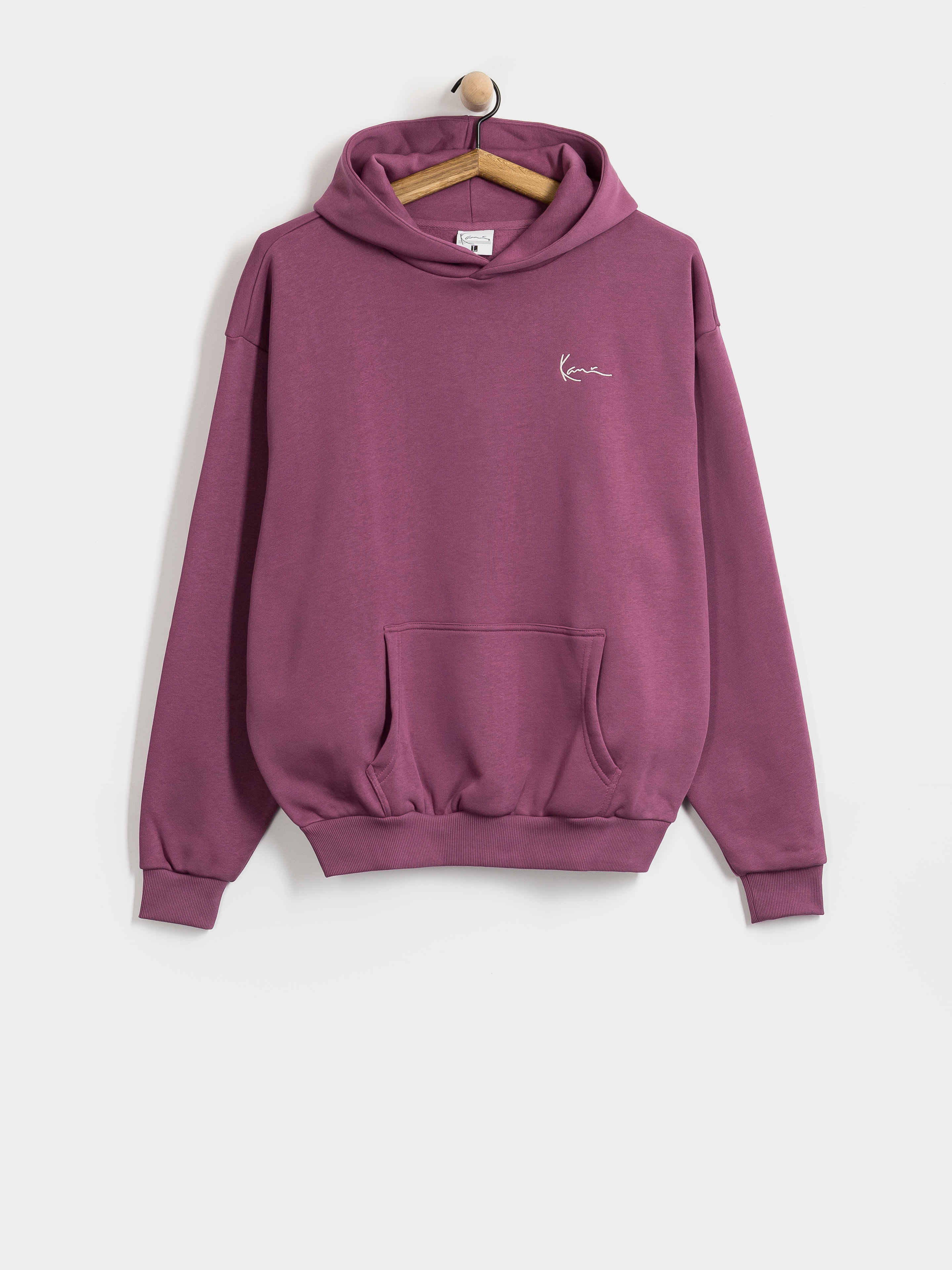 Bluza z kapturem Karl Kani Signature Hoop Oversized HD (berry)