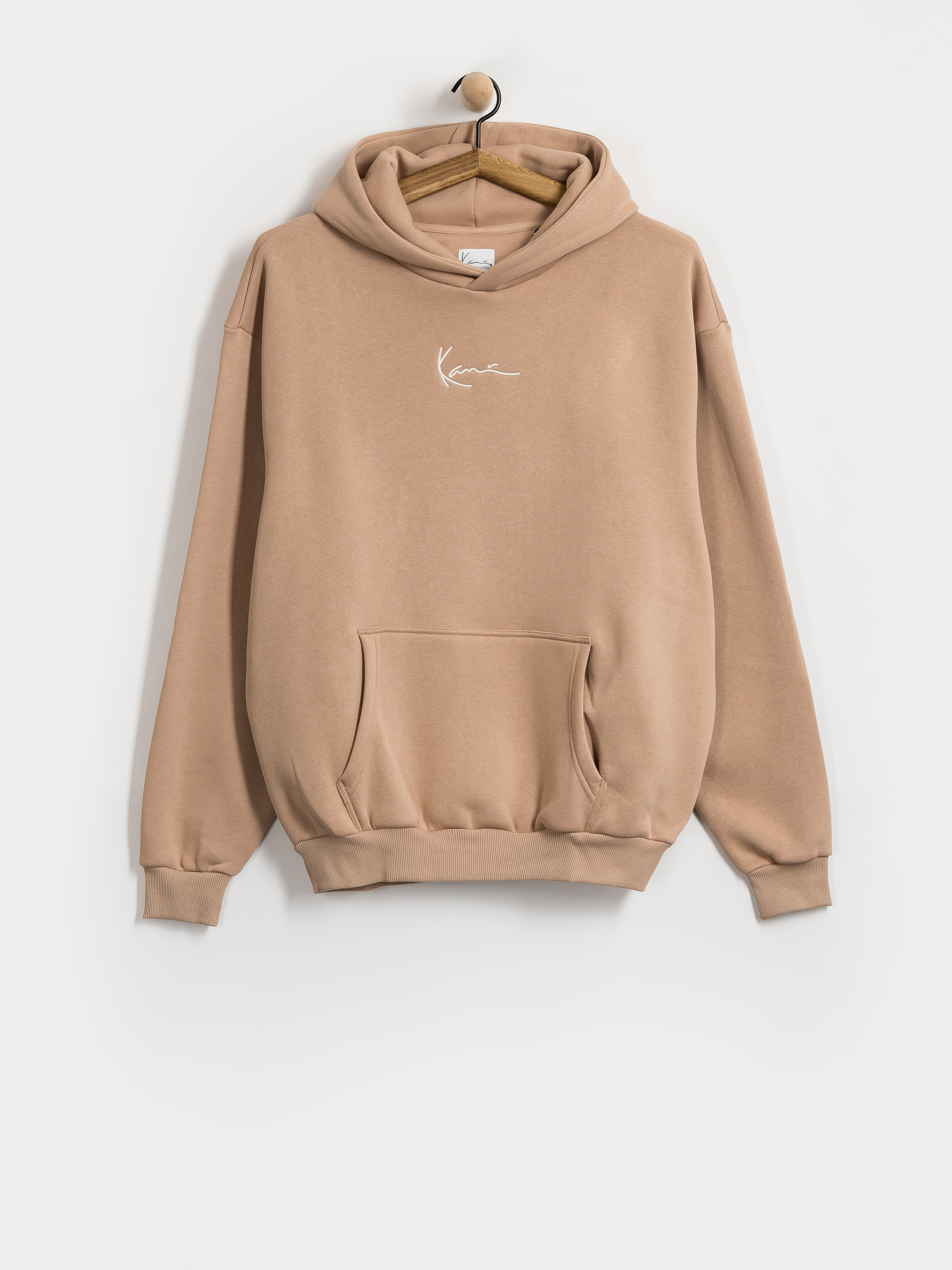 Bluza z kapturem Karl Kani Small Signature Essential OS HD (taupe)