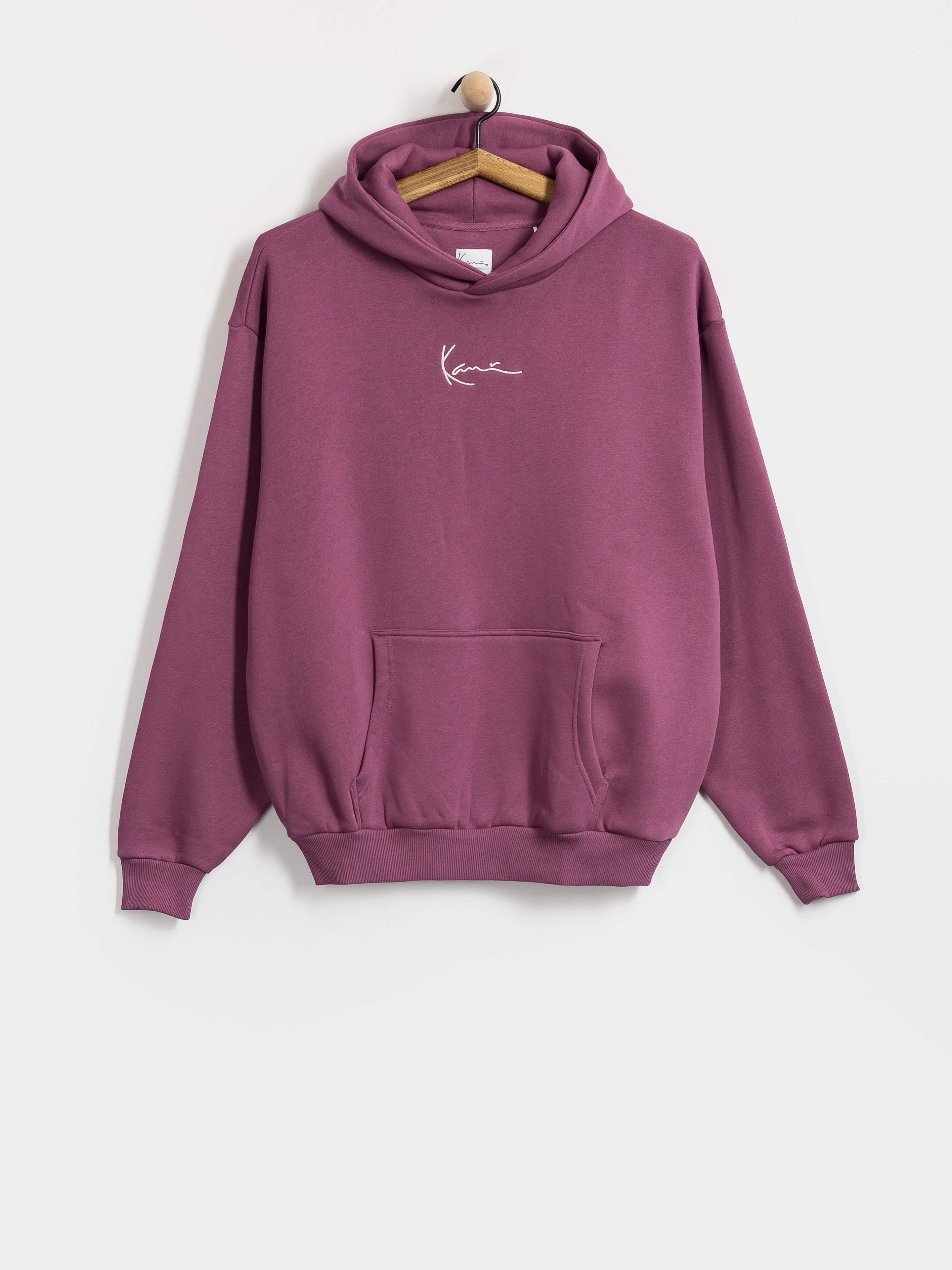 Bluza z kapturem Karl Kani Small Signature Essential OS HD (berry)